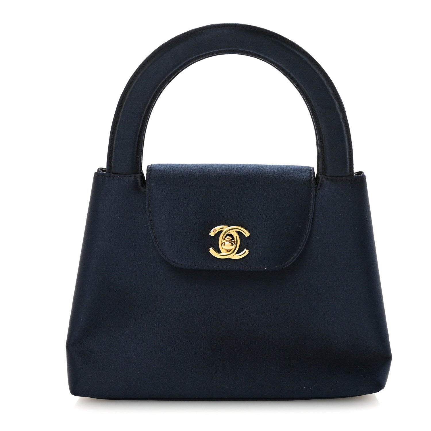 Chanel Satin Quilted Small Kelly Flap Bag Navy 1839110 – FASHIONPHILE