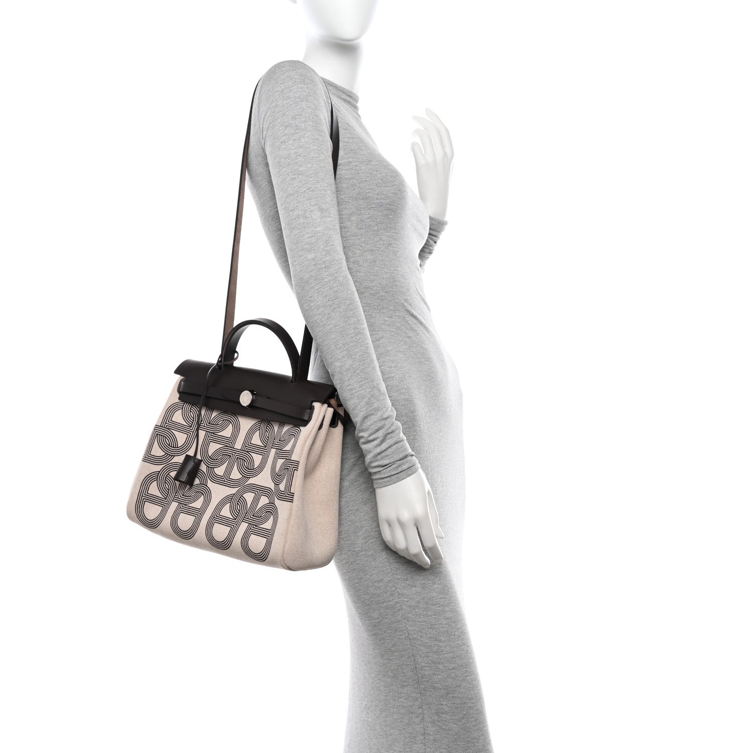 Hermes H Plume Canvas Vache Hunter Circuit 24 Herbag Zip Retourne 31 Ebene Ecru 3 of 12