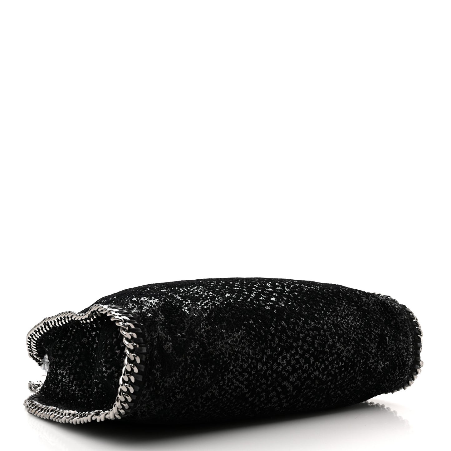 Sequin Small Falabella Tote Black