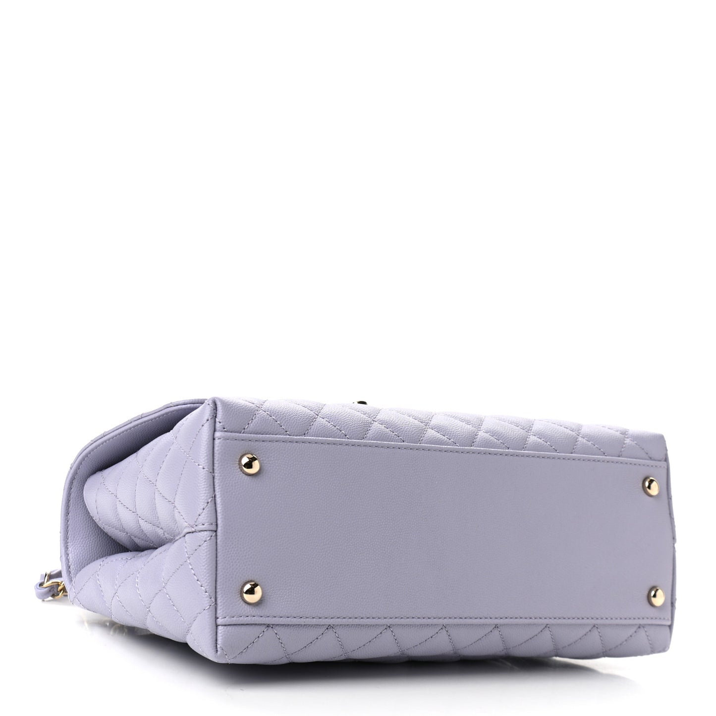 Caviar Quilted Small Coco Handle Flap Light Purple