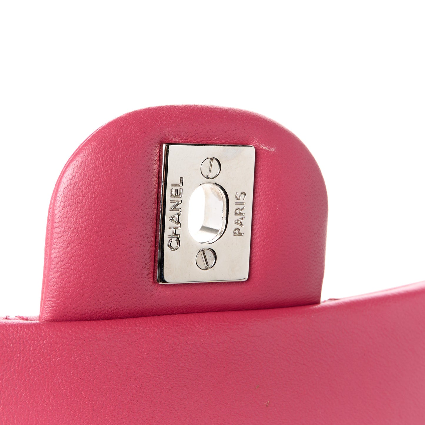 Lambskin Quilted Mini Square Flap Pink