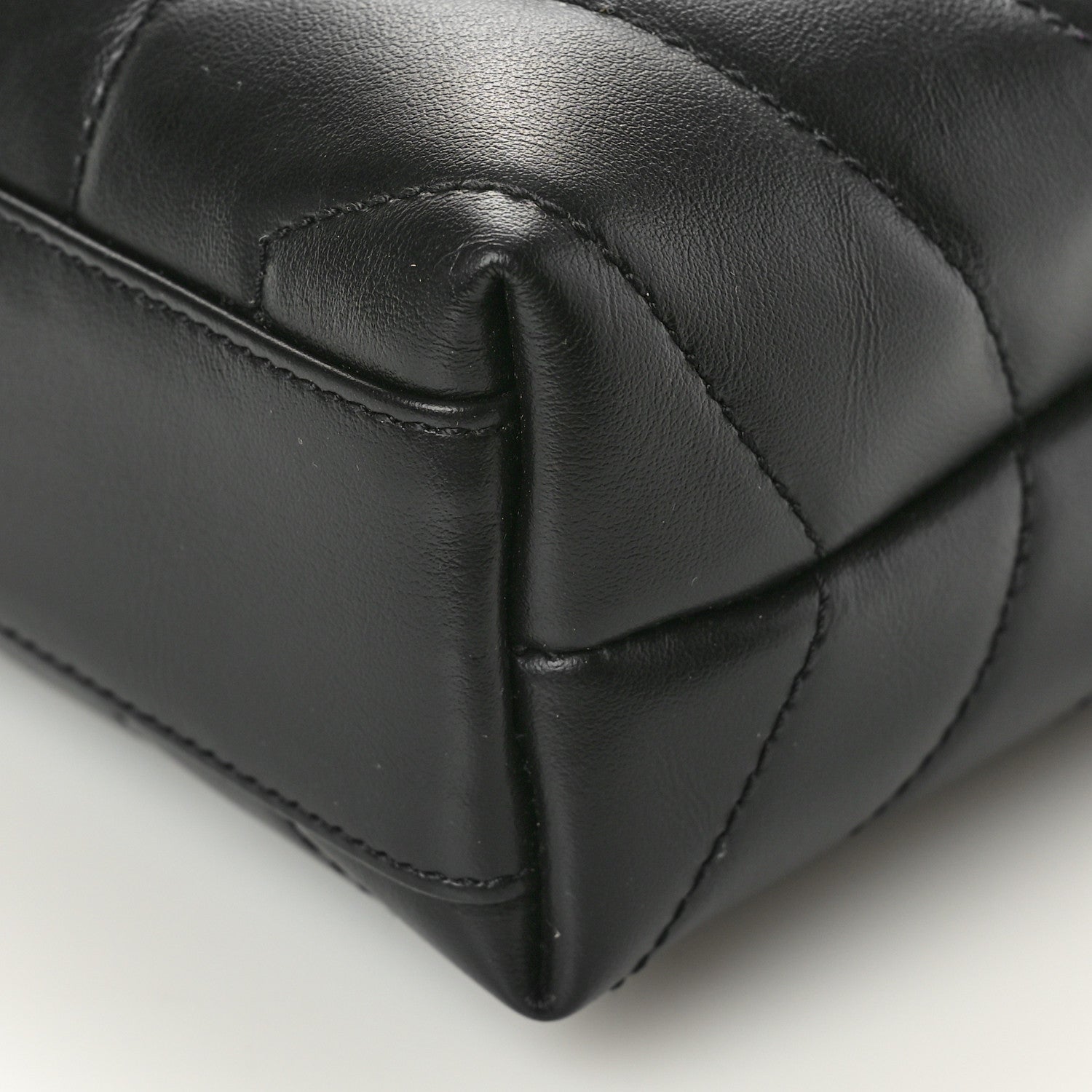 Saint Laurent Calfskin Y Quilted Monogram Toy Loulou Crossbody Bag Black 9 of 9