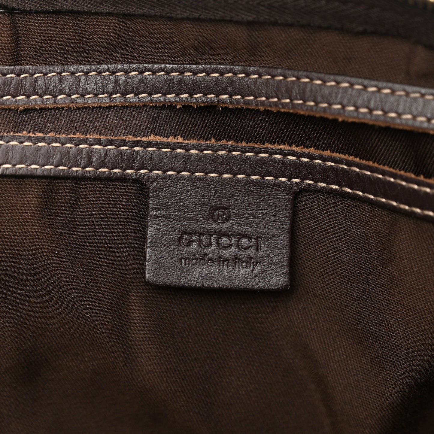 GG Plus Monogram Large Carry On Duffle Bag Brown