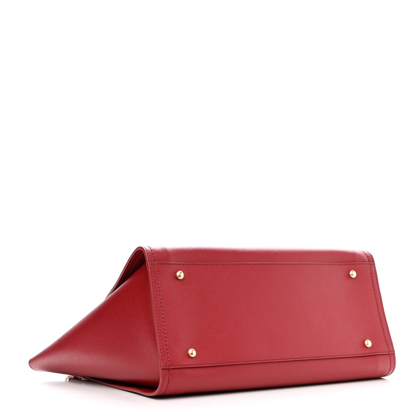 Caviar Small Studded Deauville Tote Red