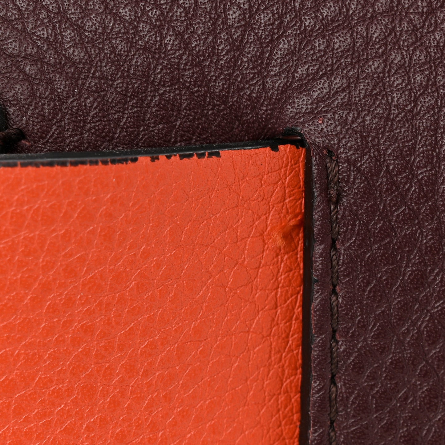 Grainy Calfskin Baby Belt Bag Deep Claret