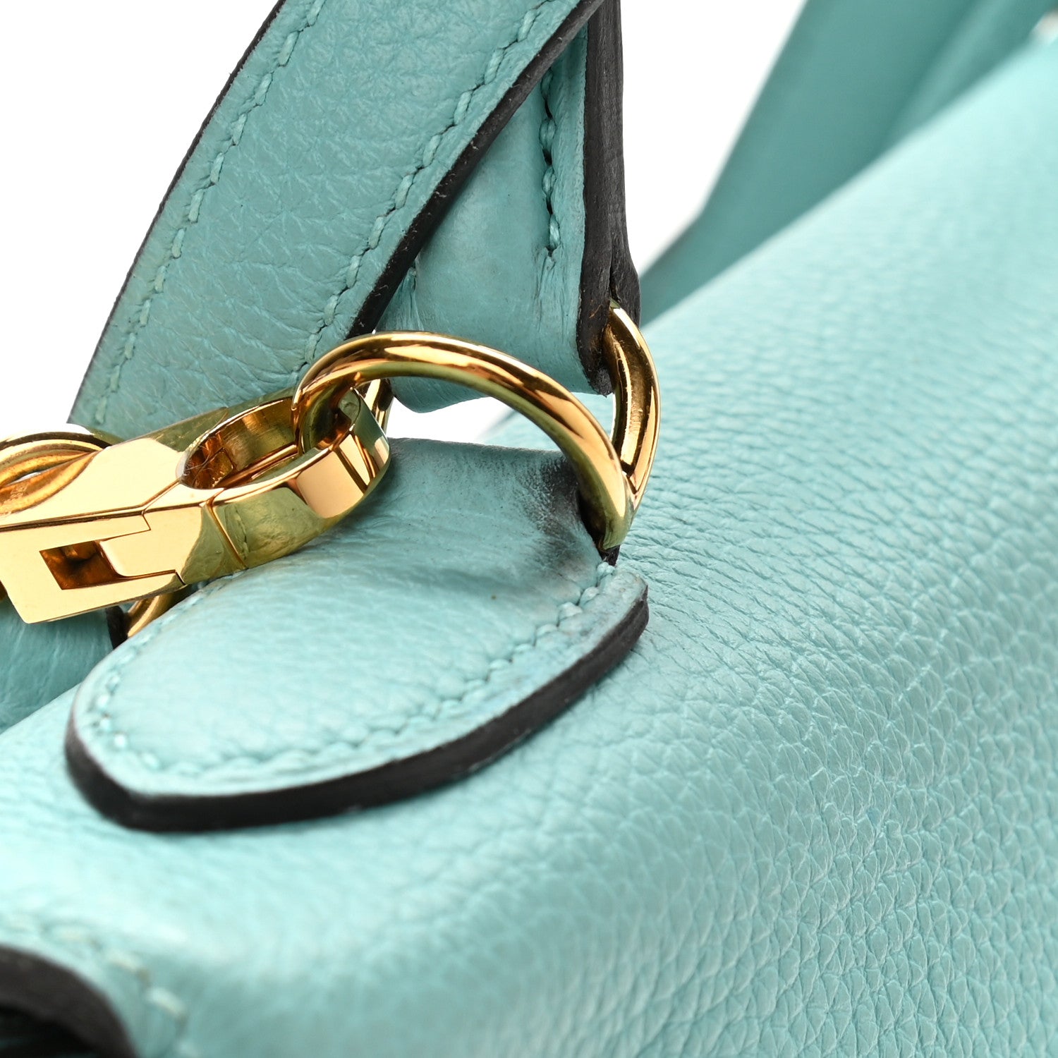 Hermes Togo Kelly Retourne 32 Bleu Atoll 14 of 17