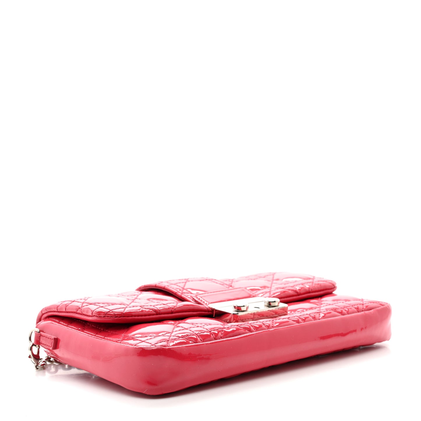 Patent Cannage Miss Dior Promenade Pouch Fuchsia