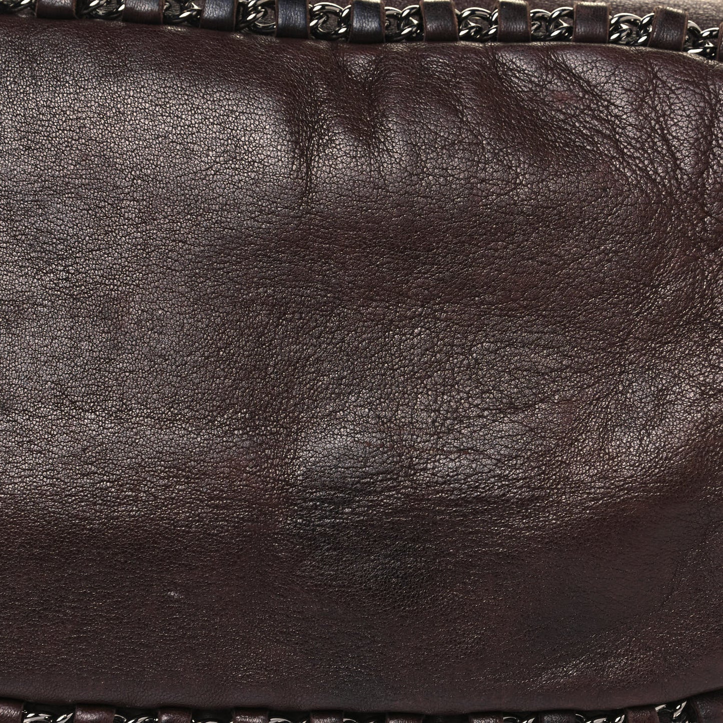 Lambskin Chain Hobo Brown