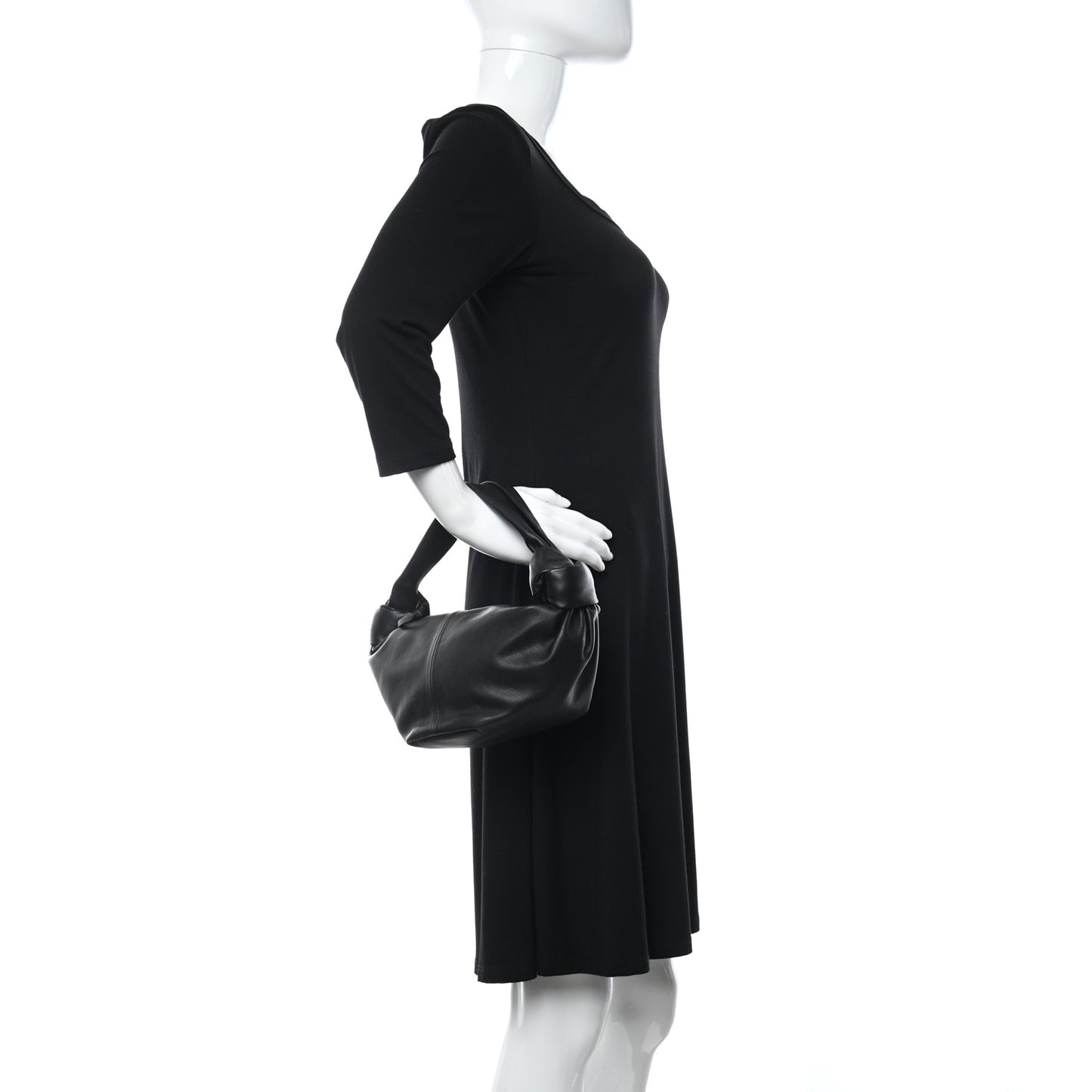 Nappa Mini Double Knot Bag Black