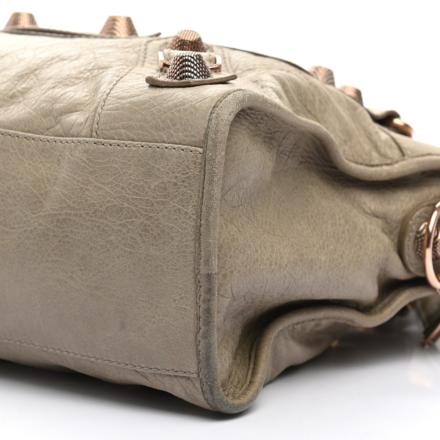 Agneau Giant 21 Rose Gold Hardware City Papyrus