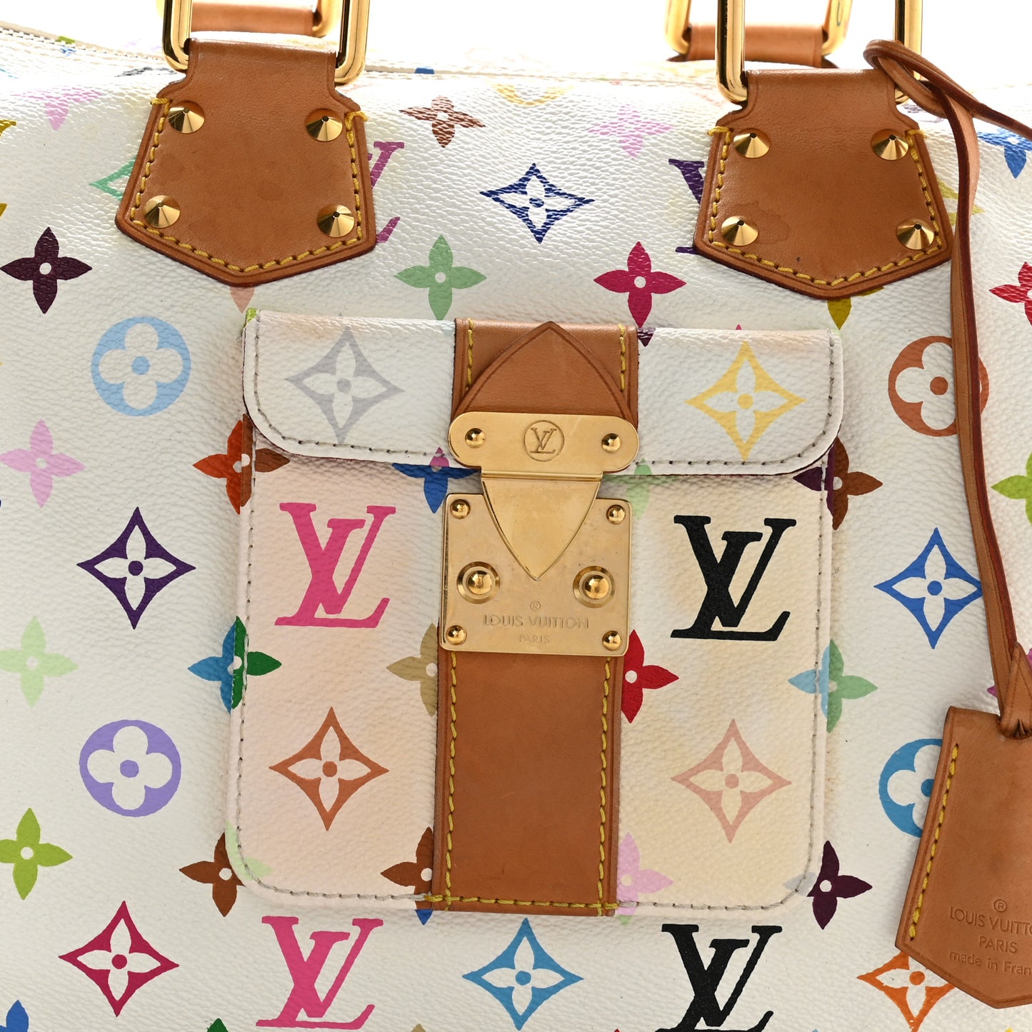 Monogram Multicolor Speedy 30 White