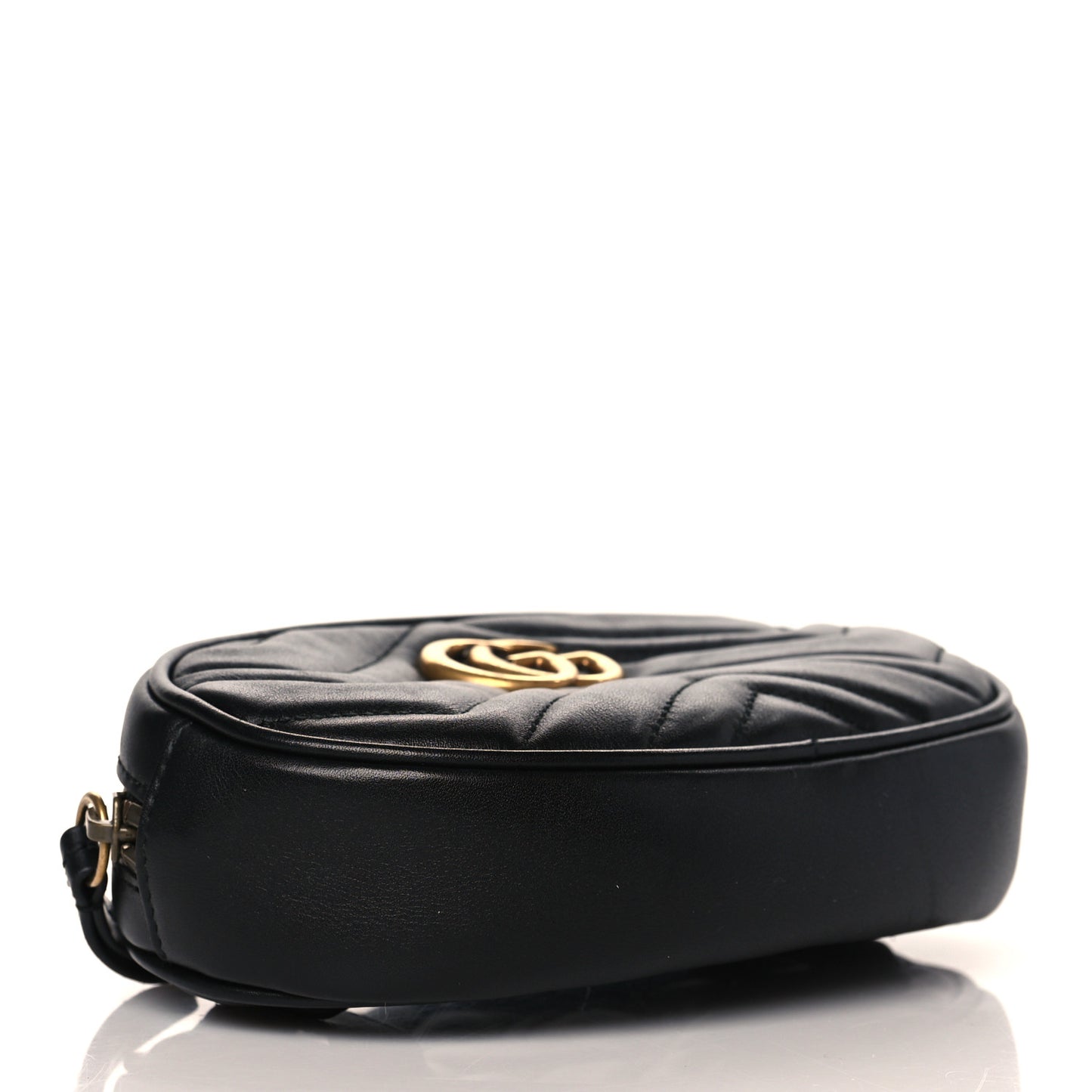 Calfskin Matelasse GG Marmont Belt Bag 75 30 Black