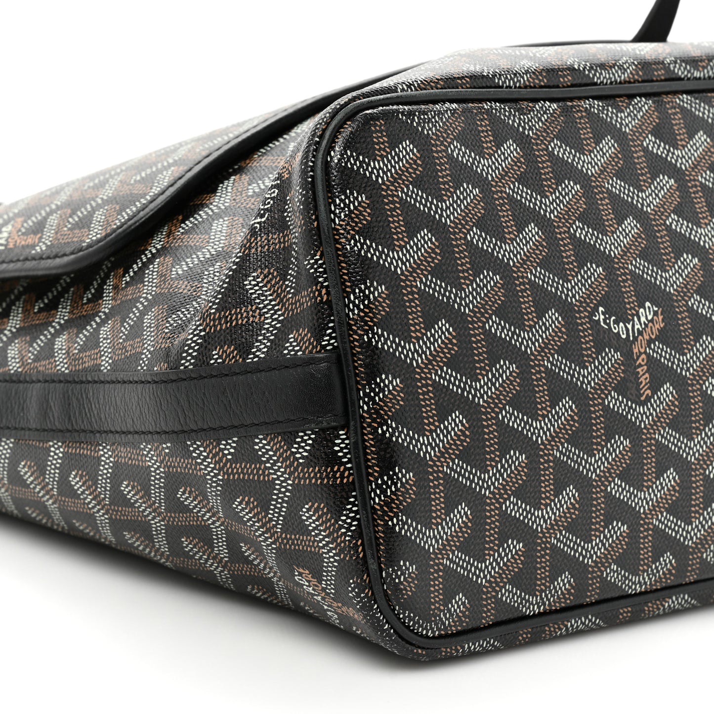 Goyardine Capetien Messenger Bag Black