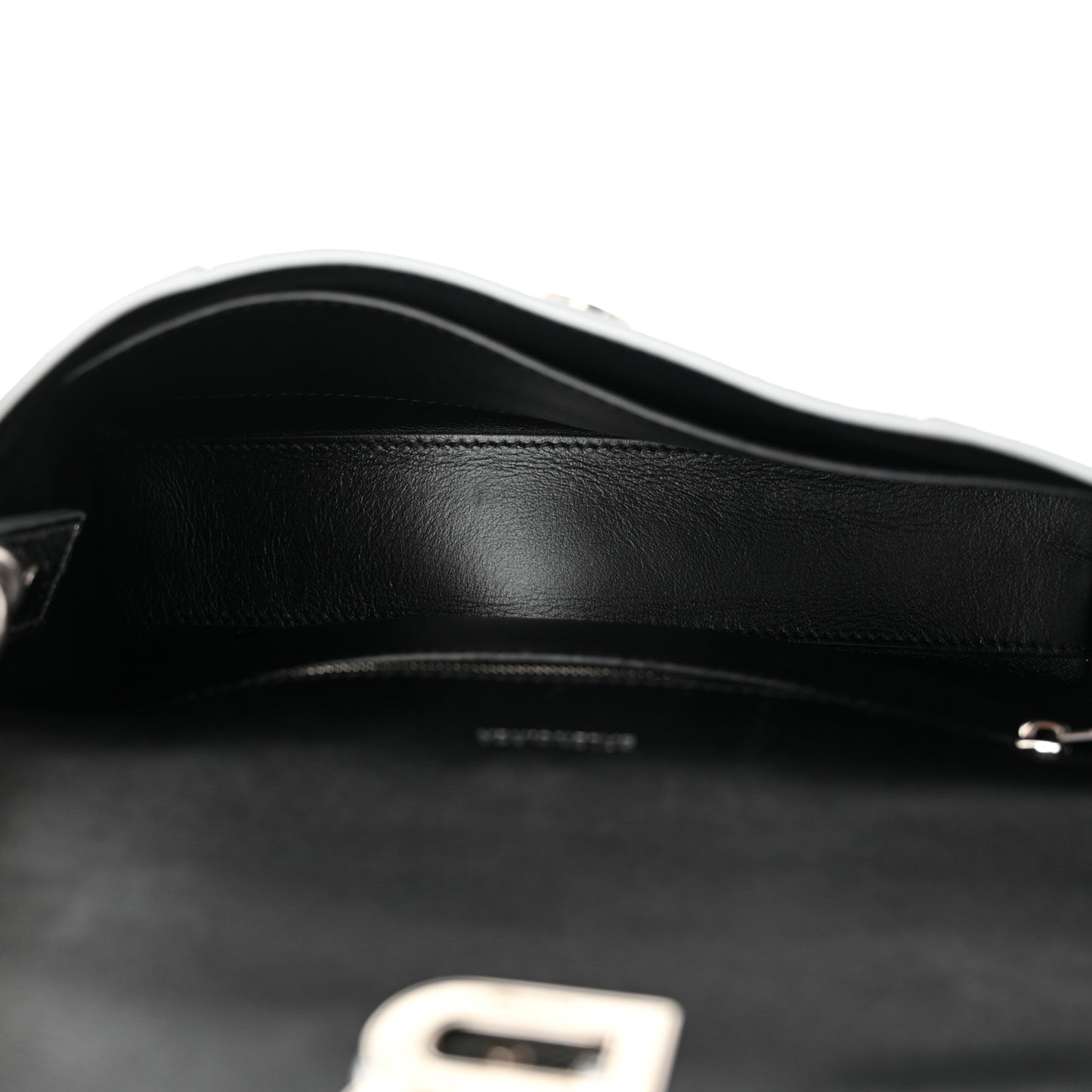 Metallic Calfskin Downtown Chain Shoulder Bag XS Silver