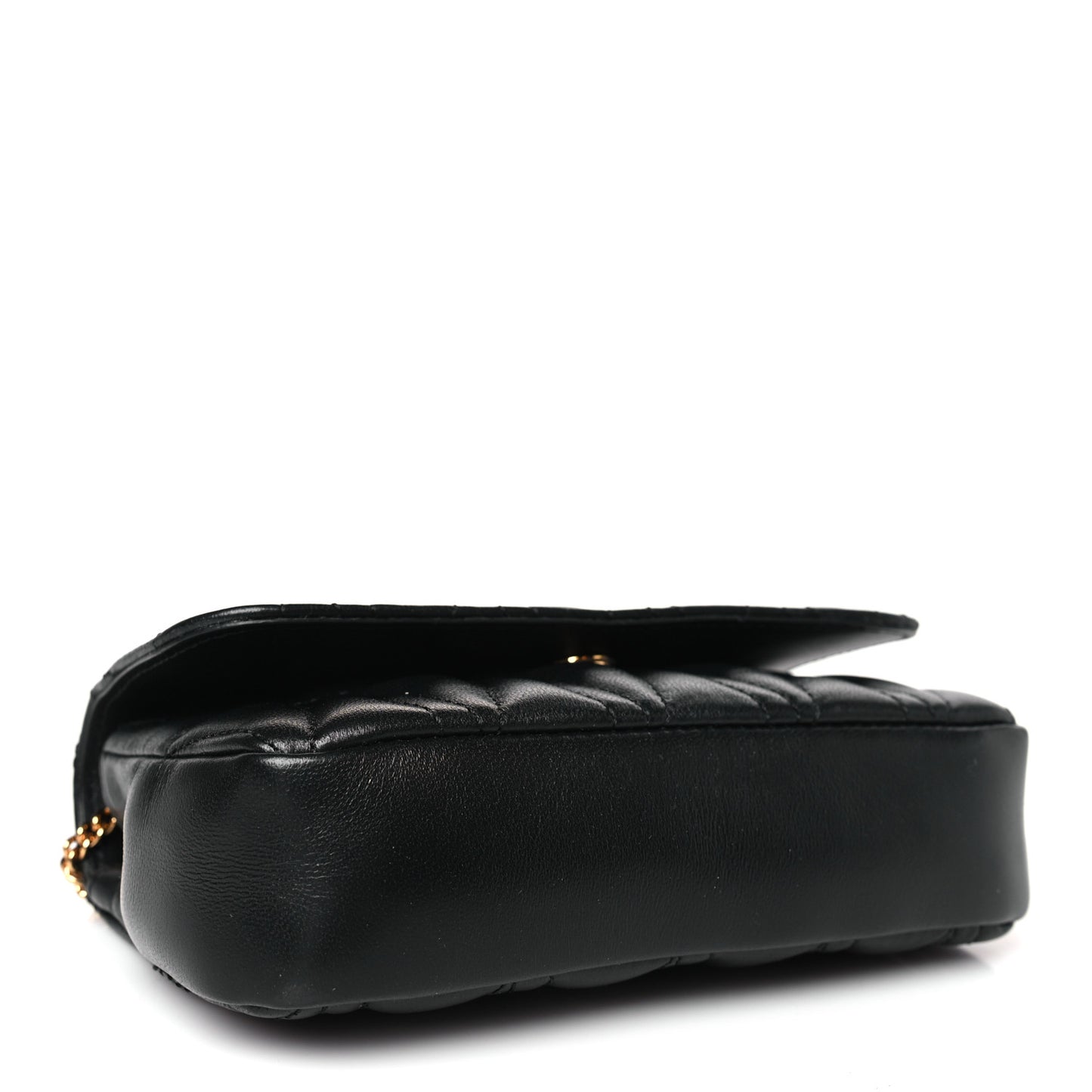 Nappa Quilted Virtus Evening Bag Black