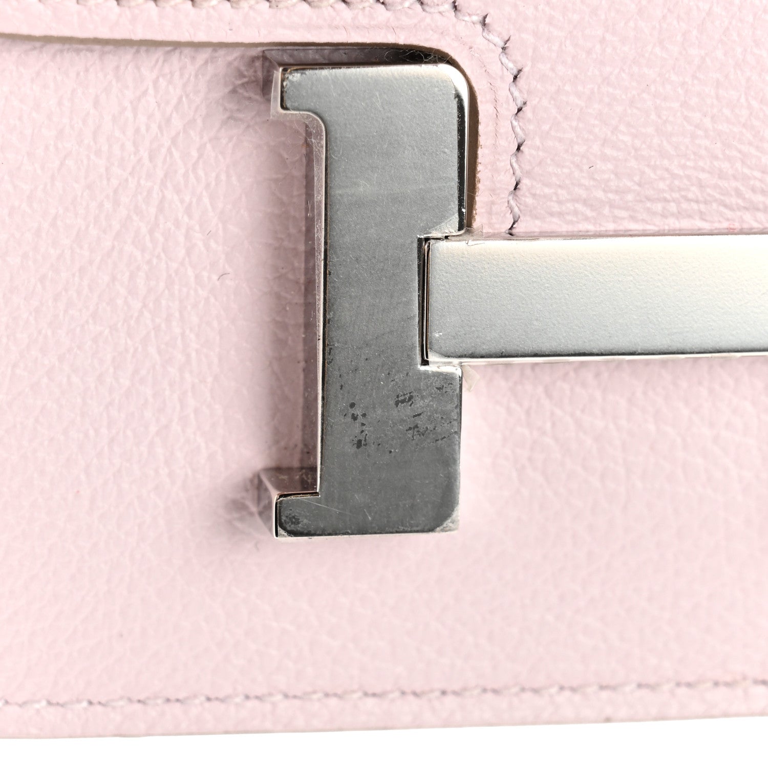 Hermes Evercolor Bi-Color Constance Slim Wallet Mauve Pale Rouge Sellier 10 of 11