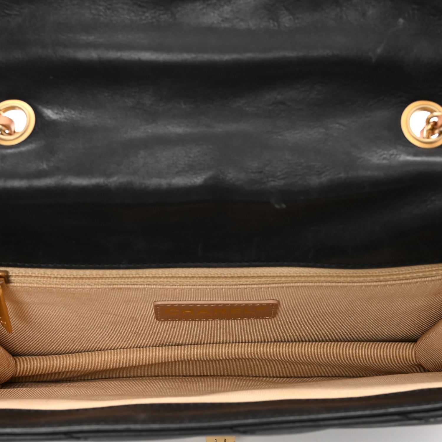Chanel Calfskin Gabrielle Chevron Flap Black 6 of 12