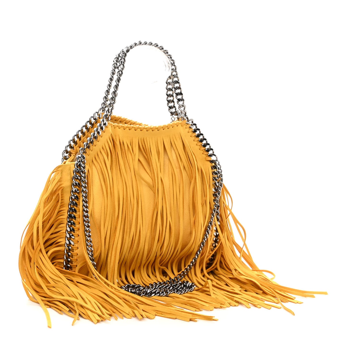 Shaggy Deer Fringe Mini Falabella Tote Sun