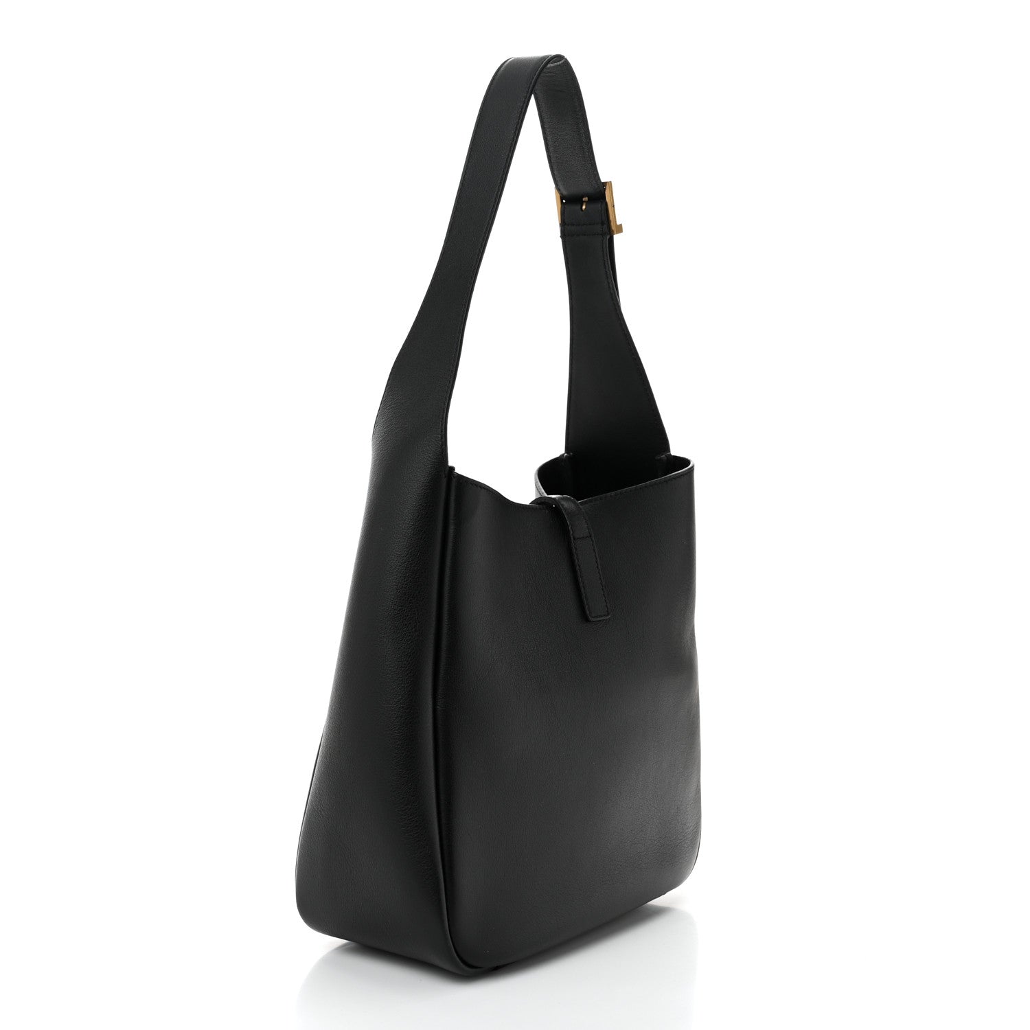 Saint Laurent Smooth Calfskin Small Le 5 A 7 Soft Hobo Black 3 of 9