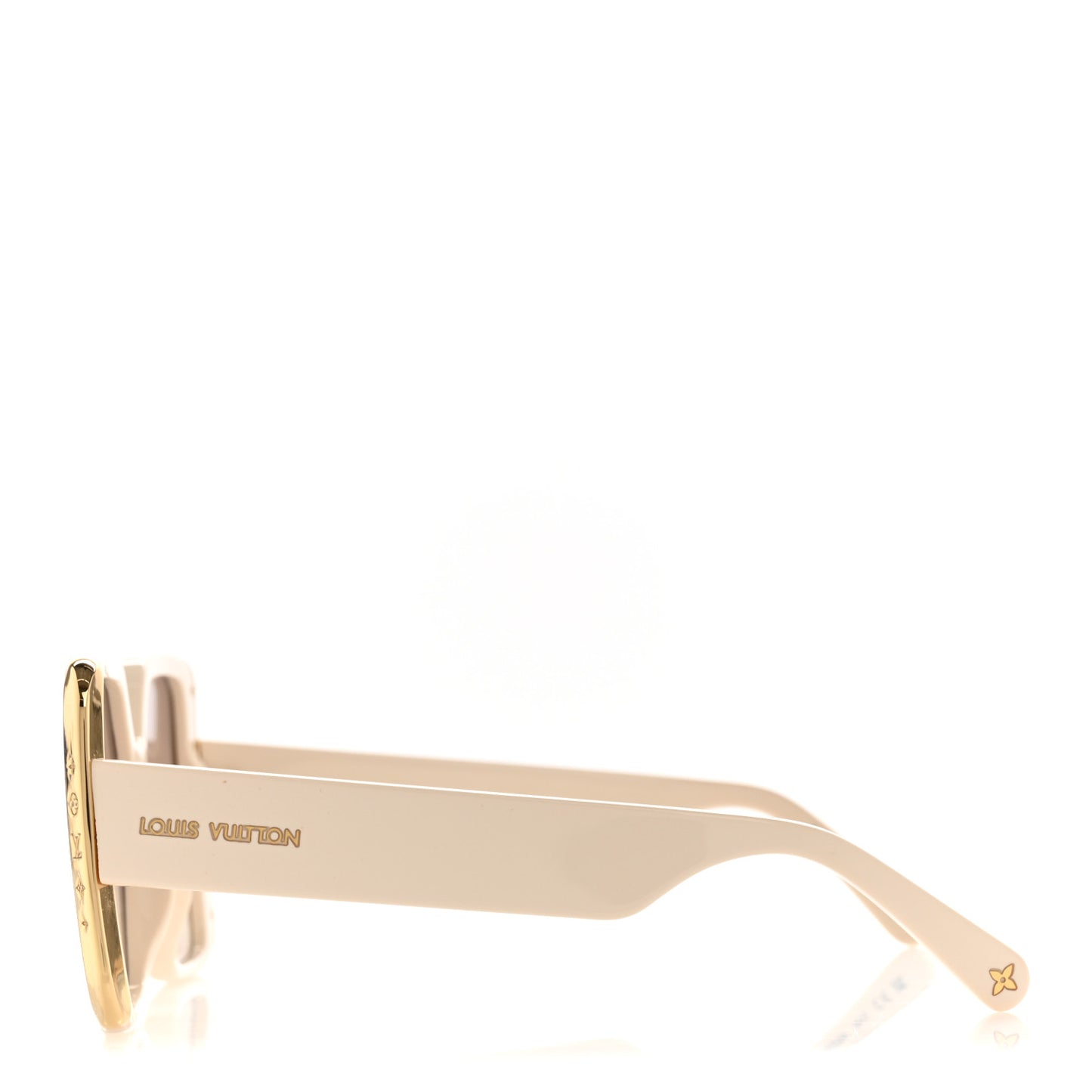 Acetate LV Moon Square Sunglasses Z1652W White