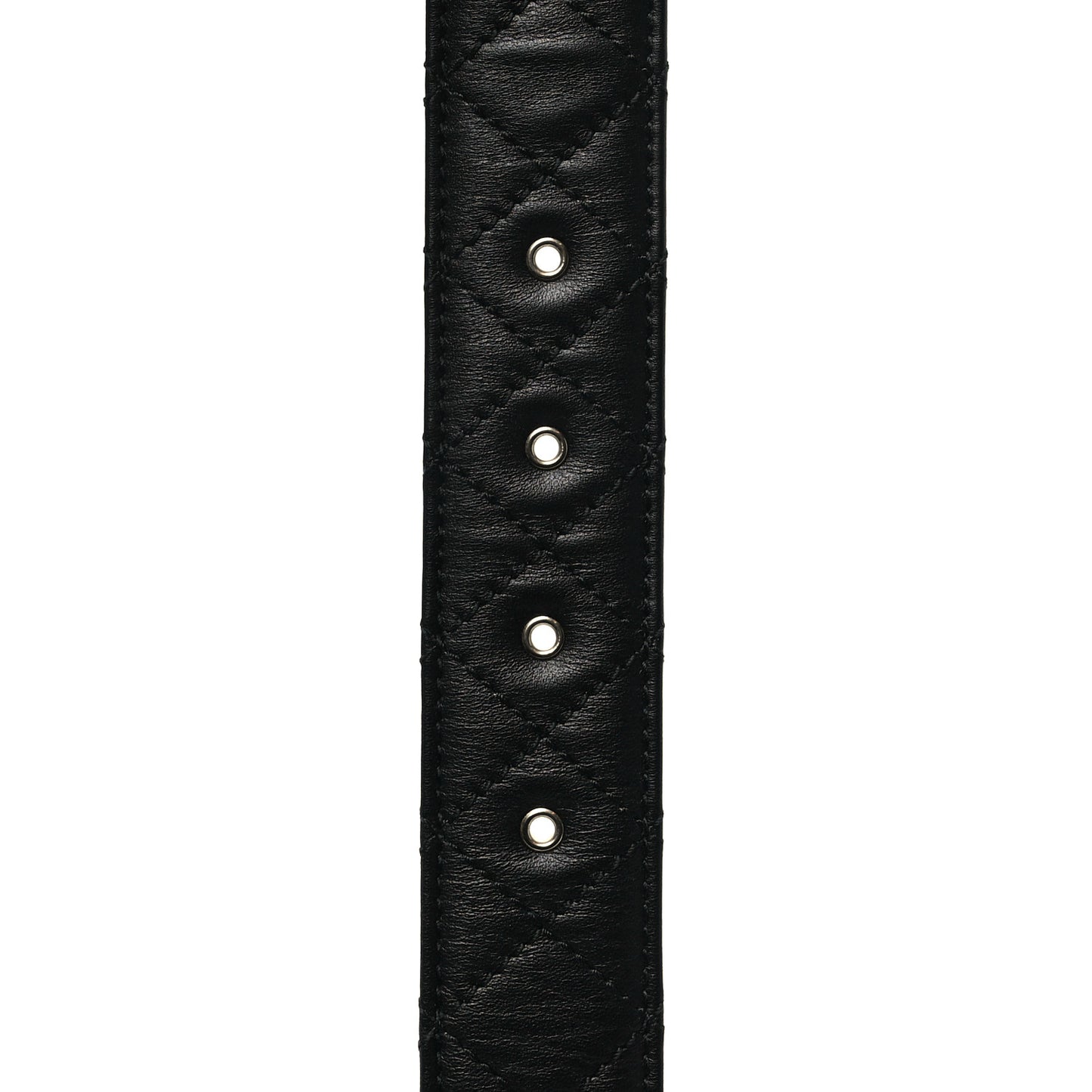 Calfskin Quilted CC Chain Belt 75 30 Black