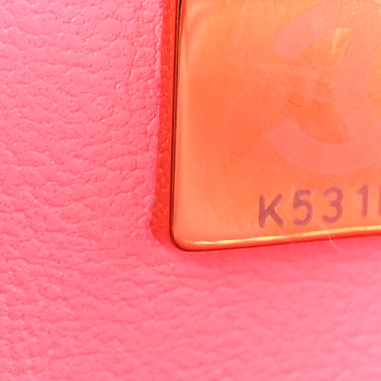 Lambskin Quilted CC In Love Heart Bag Pink