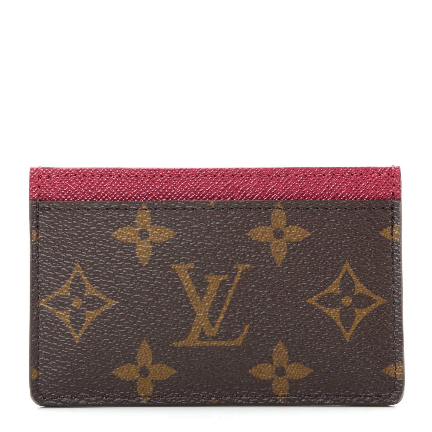 Monogram Card Holder Fuchsia