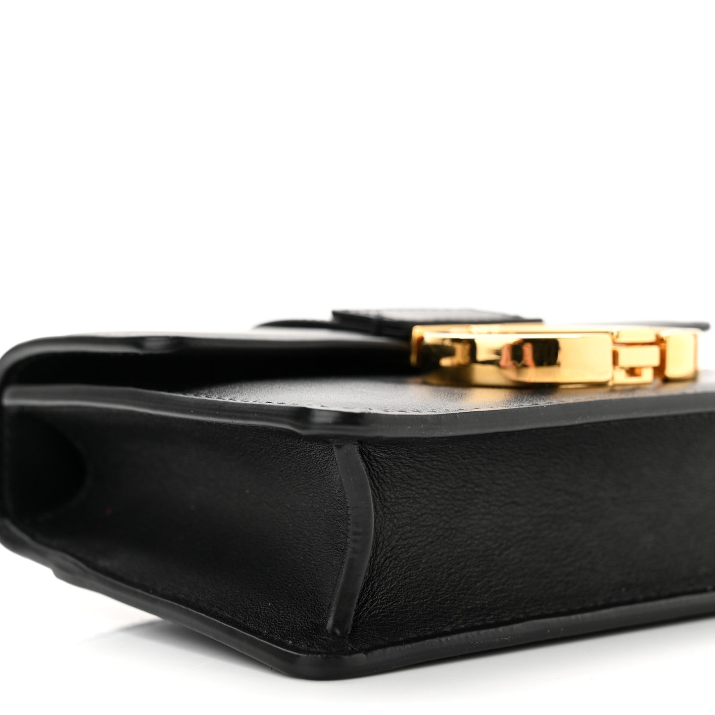 Smooth Calfskin Micro 30 Montaigne Flap Bag Black