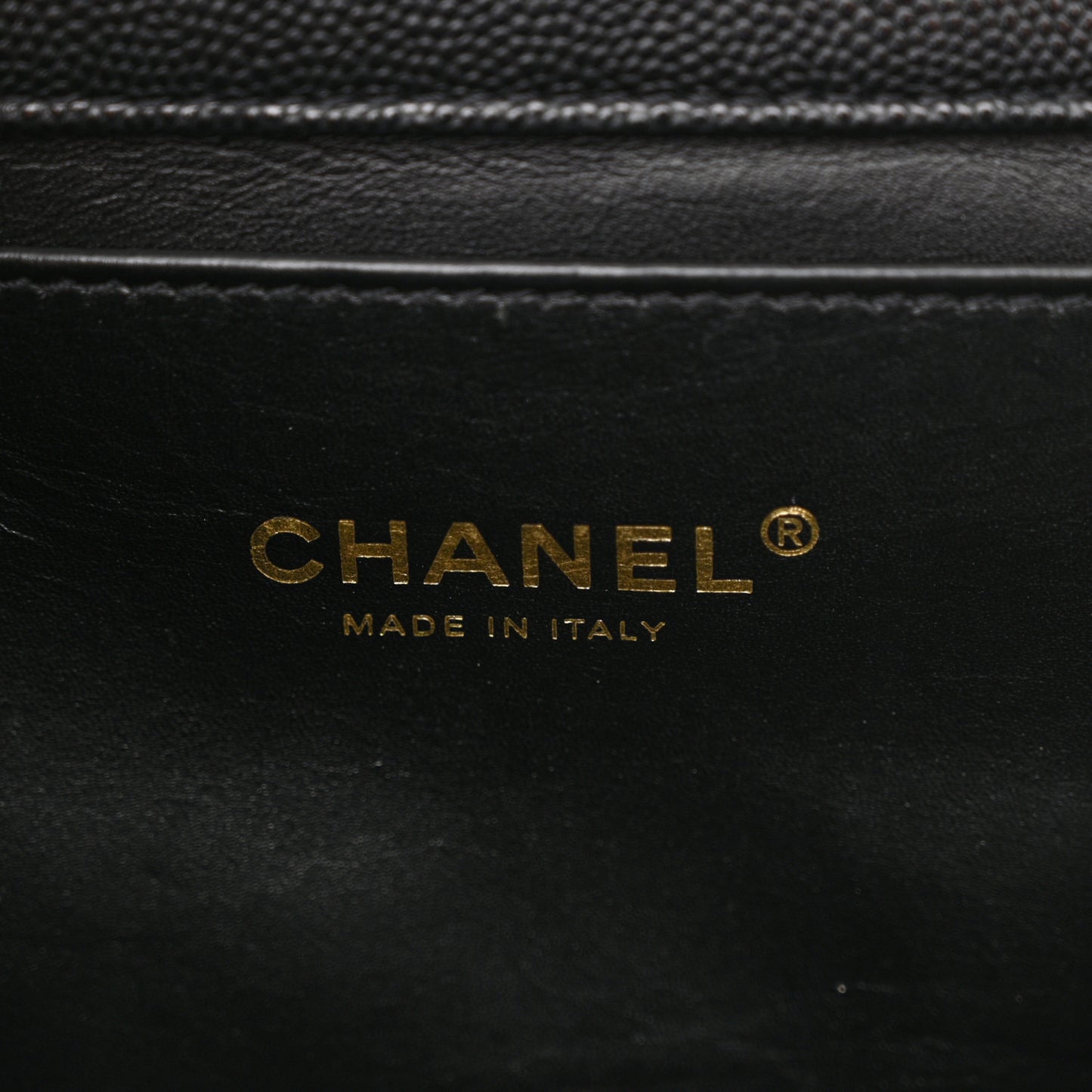 Caviar Quilted Coco First Flap Black