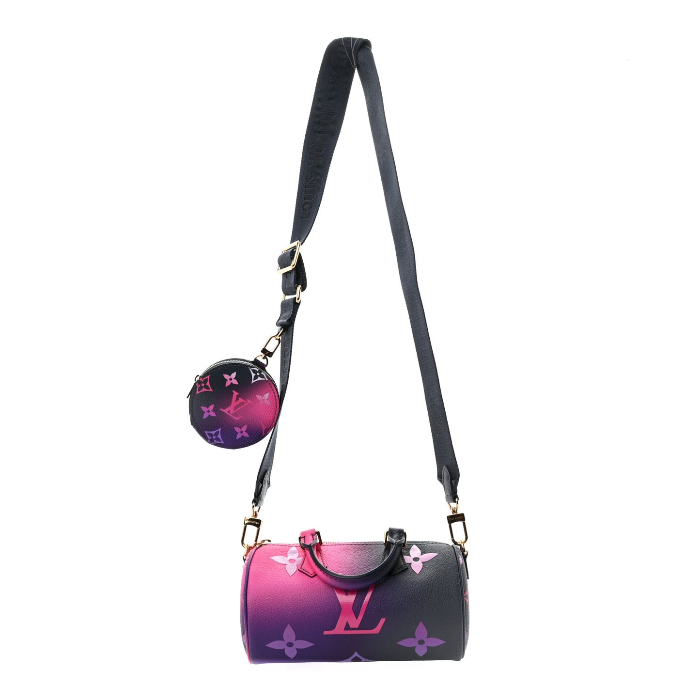 Monogram Giant Spring In The City Papillon BB Midnight Fuchsia
