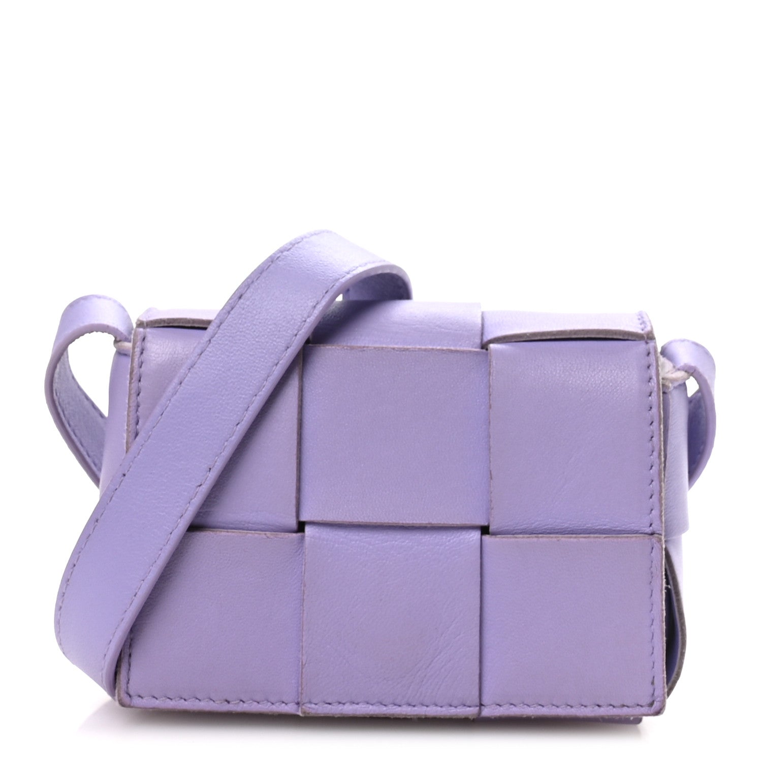 Bottega Veneta Lambskin Maxi Intrecciato Extra Mini Cassette