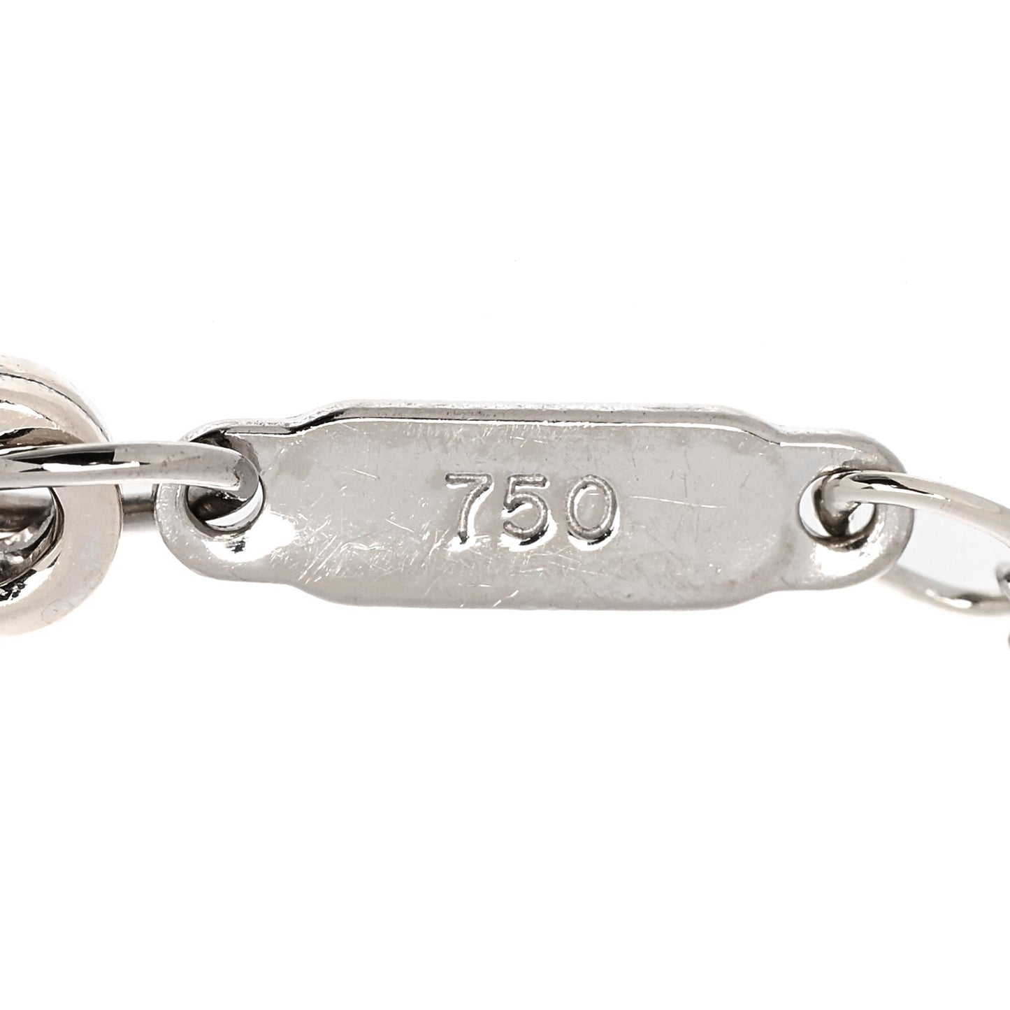 18K White Yellow Gold Two Tone Heart Station Bracelet