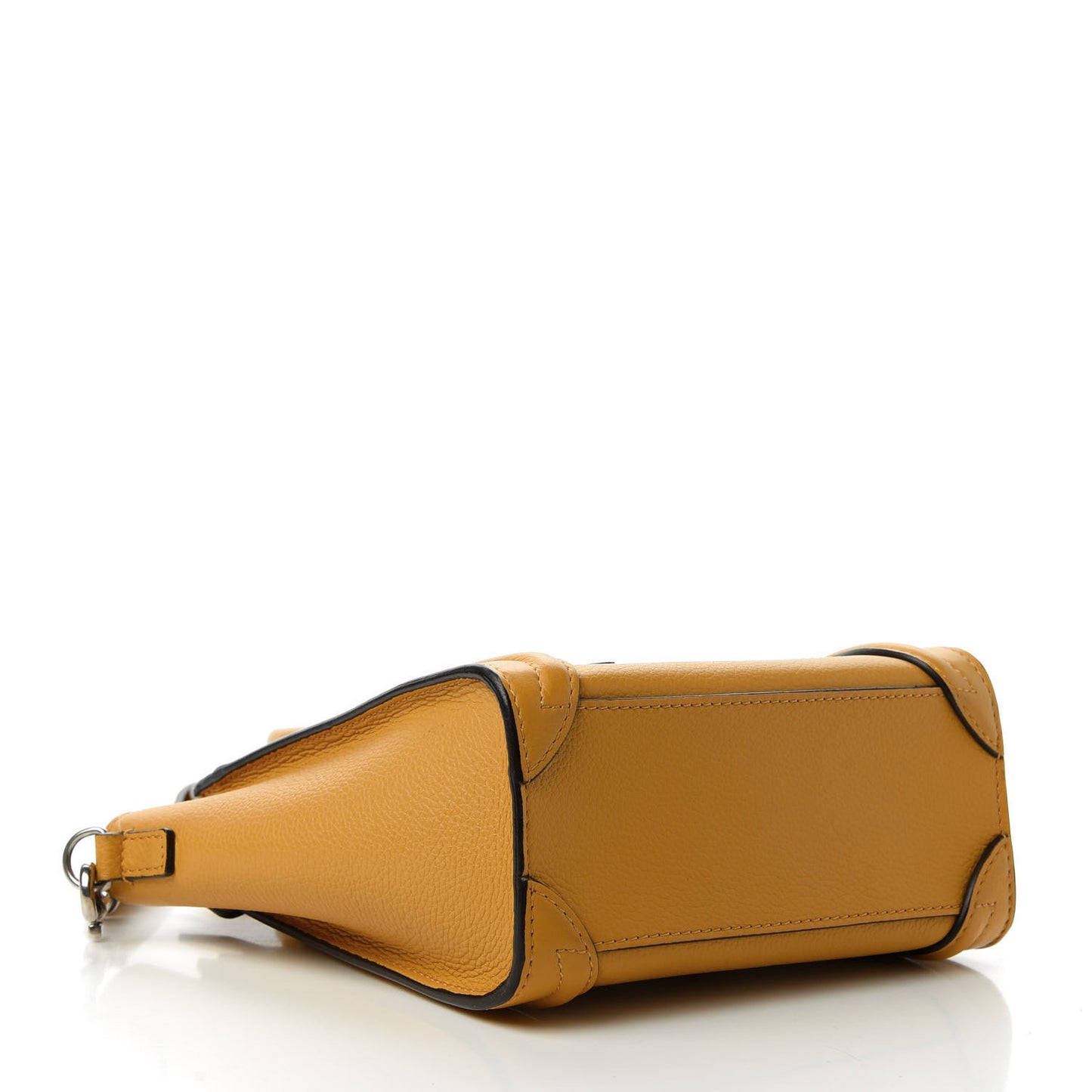 Drummed Calfskin Nano Luggage Ocre