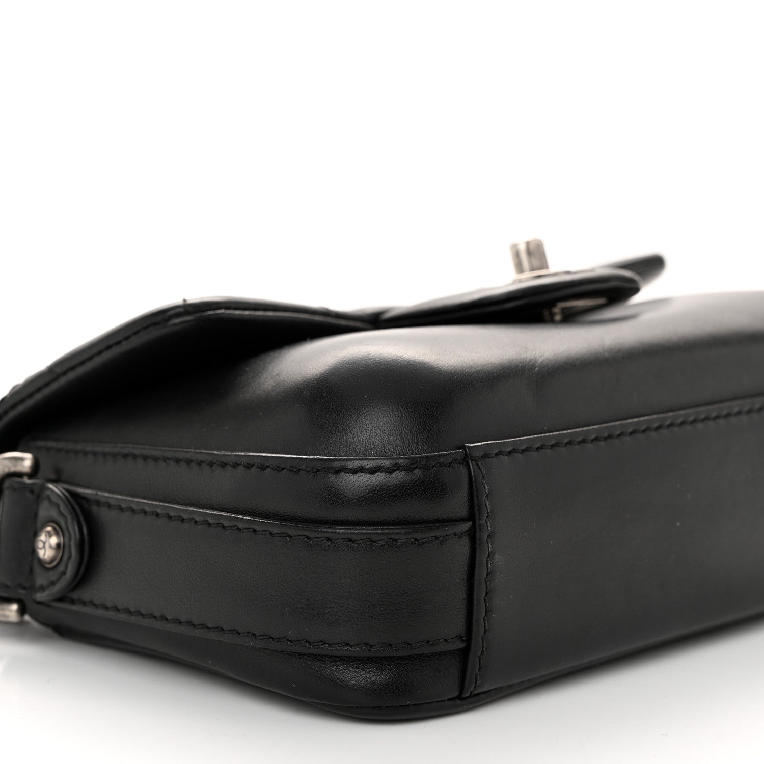 Chanel Calfskin Quilted Small Rock My Shoulder Flap Black 9 of 10