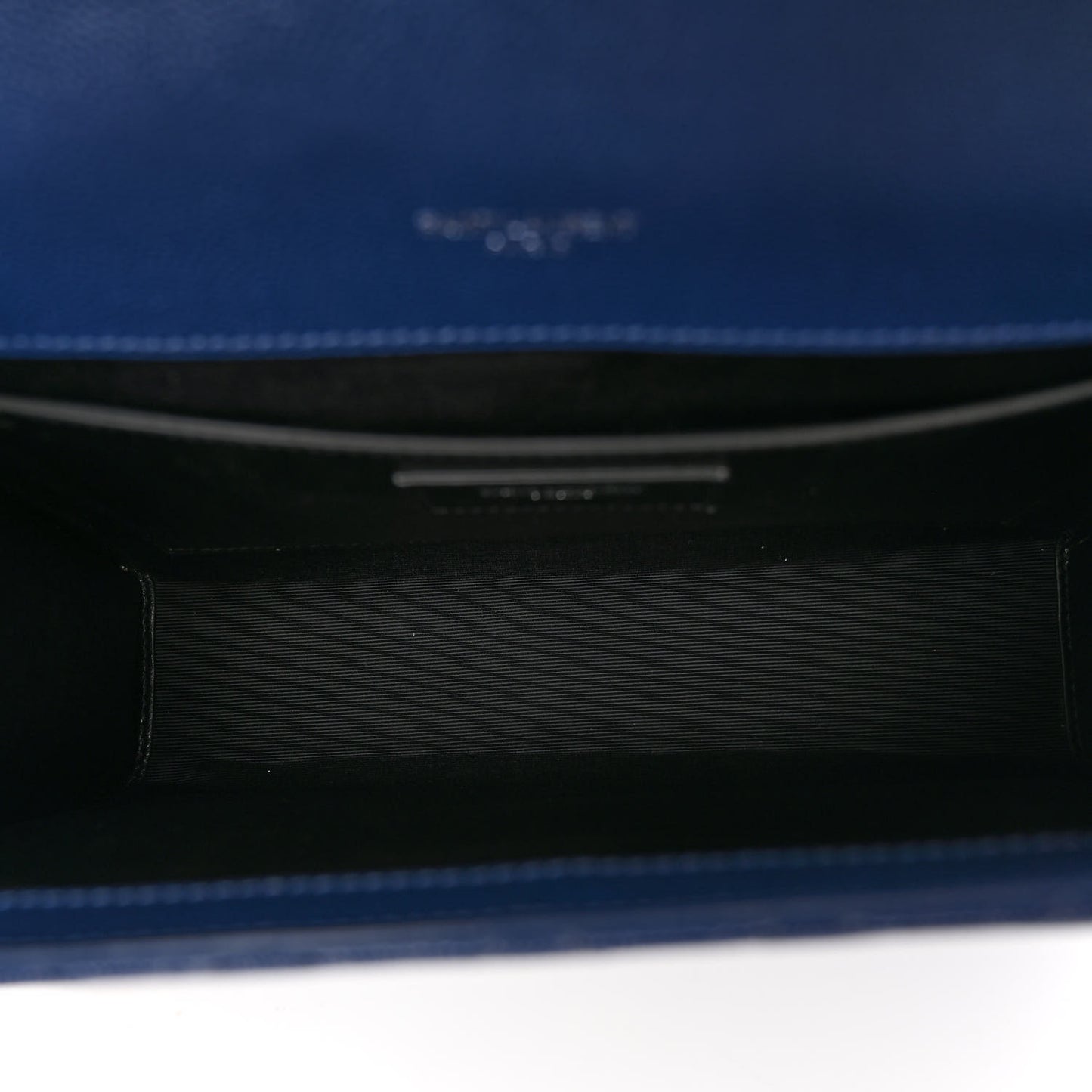 SAINT LAURENT Grain De Poudre Textured Mixed Matelasse Triquilt Medium Monogram Satchel Denim
