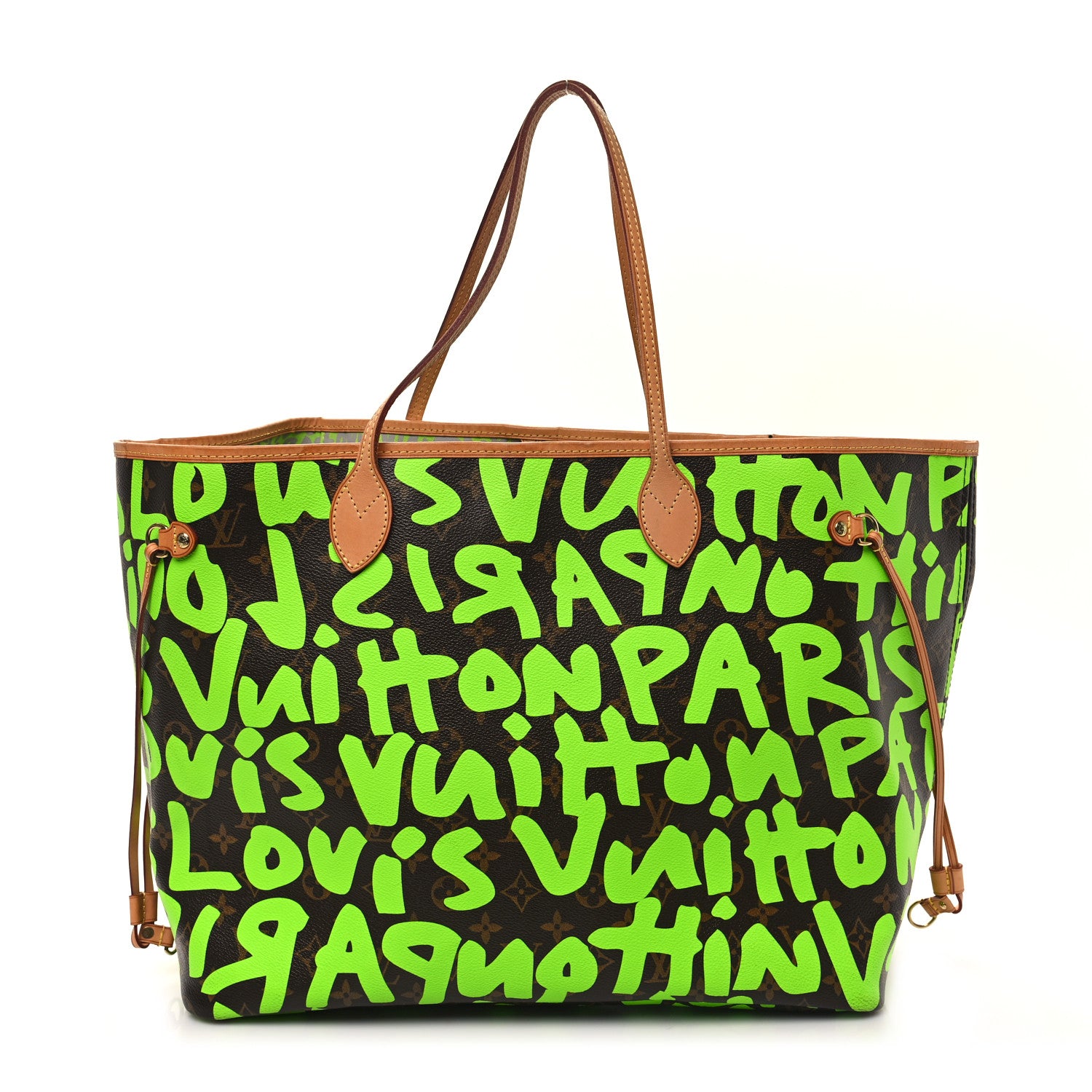 Louis Vuitton Monogram Graffiti Neverfull GM Green 1 of 14