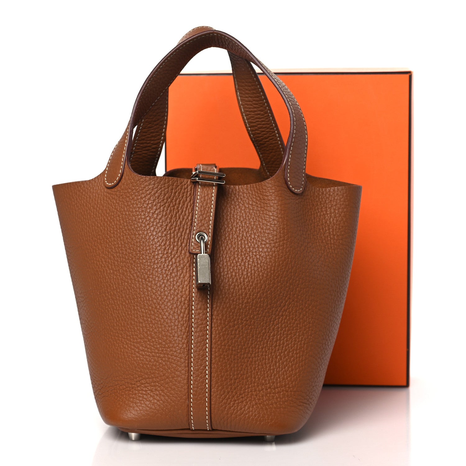 Hermes Taurillon Clemence Picotin Lock 18 PM Gold 13 of 13