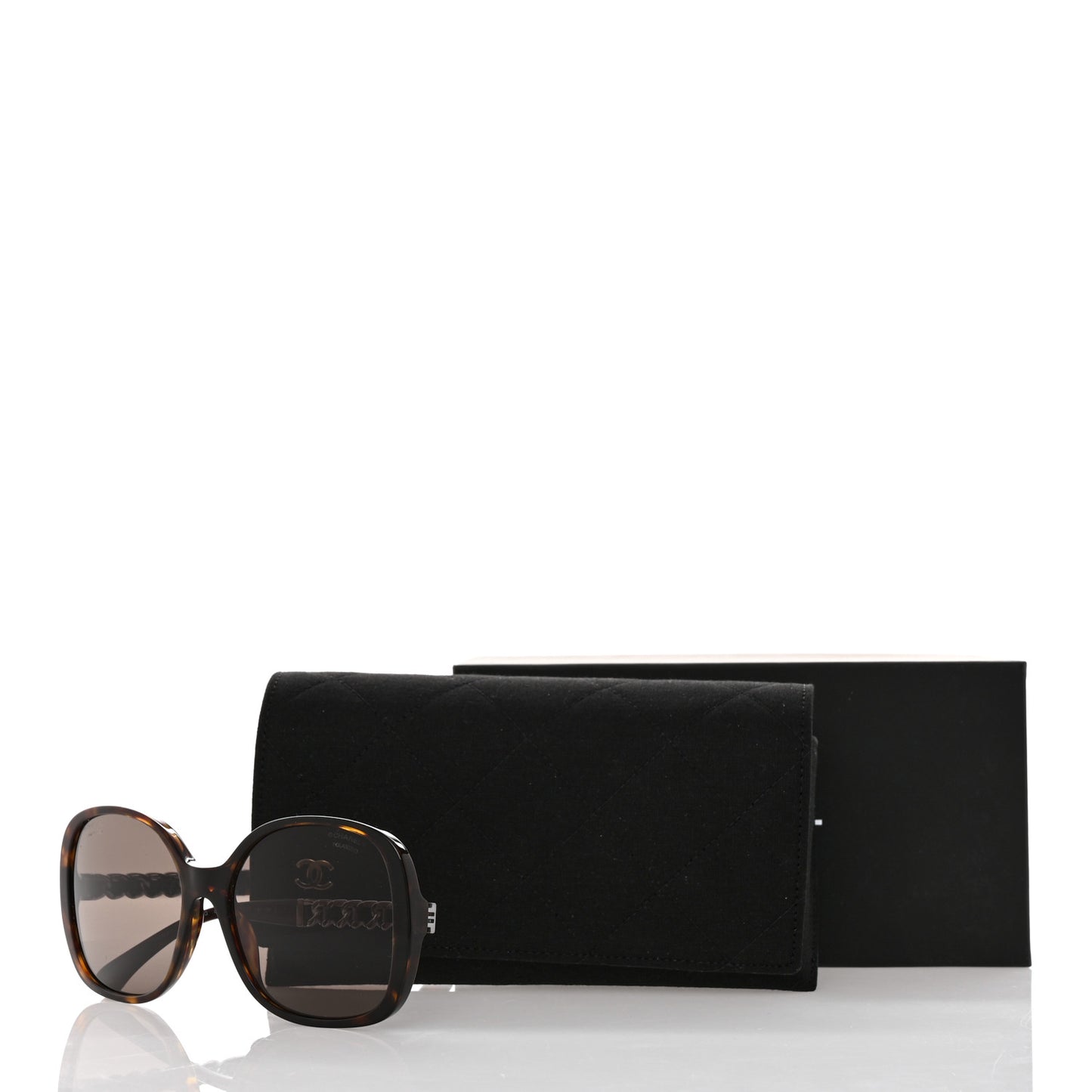 Acetate Chain Sunglasses 5470-Q-A Dark Havana
