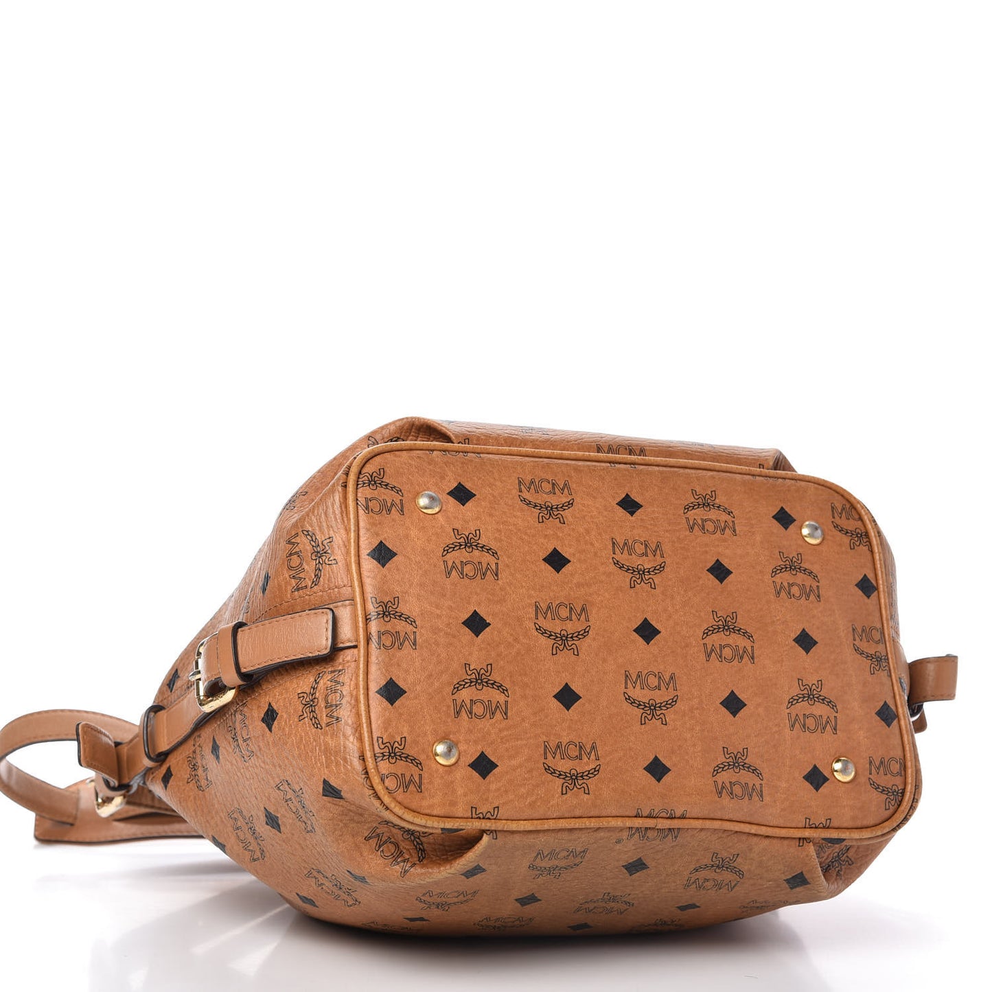 Visetos Essential Drawstring Bucket Bag Cognac