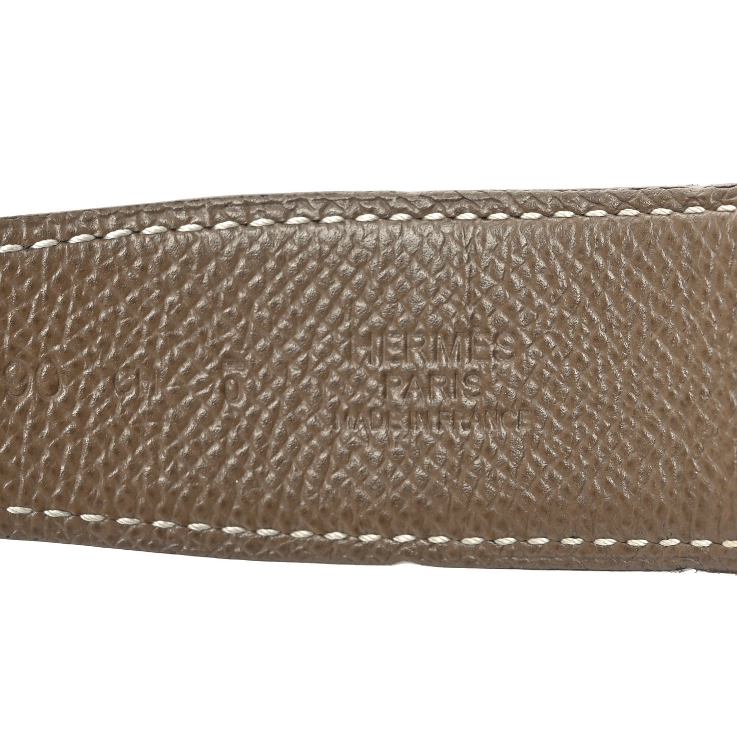 Epsom Swift 32mm Striee H Belt   90 36 Etoupe Black