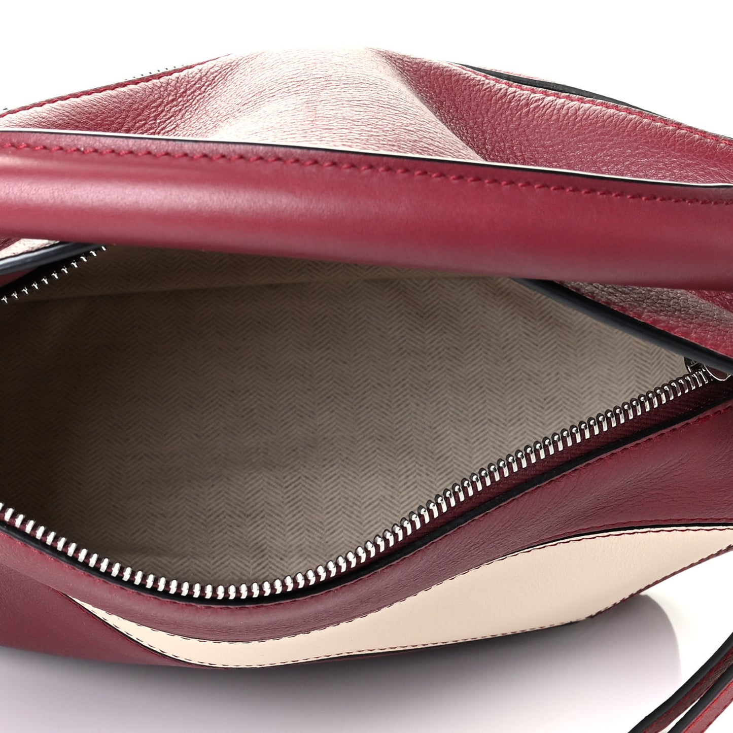 Calfskin Small Puzzle Bag Wine Garnet
