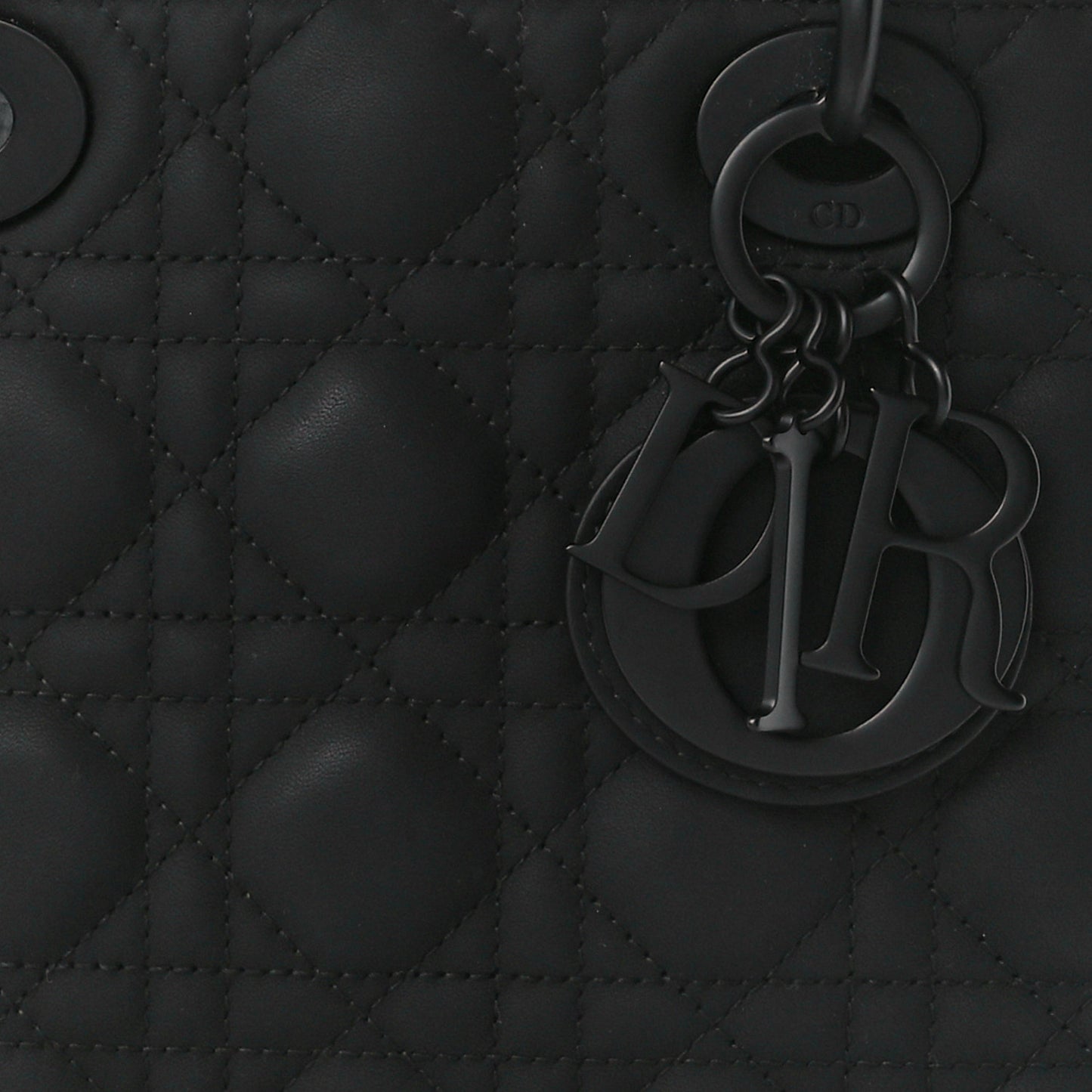 Ultra Matte Calfskin Cannage Small My ABCDior Lady Dior Black