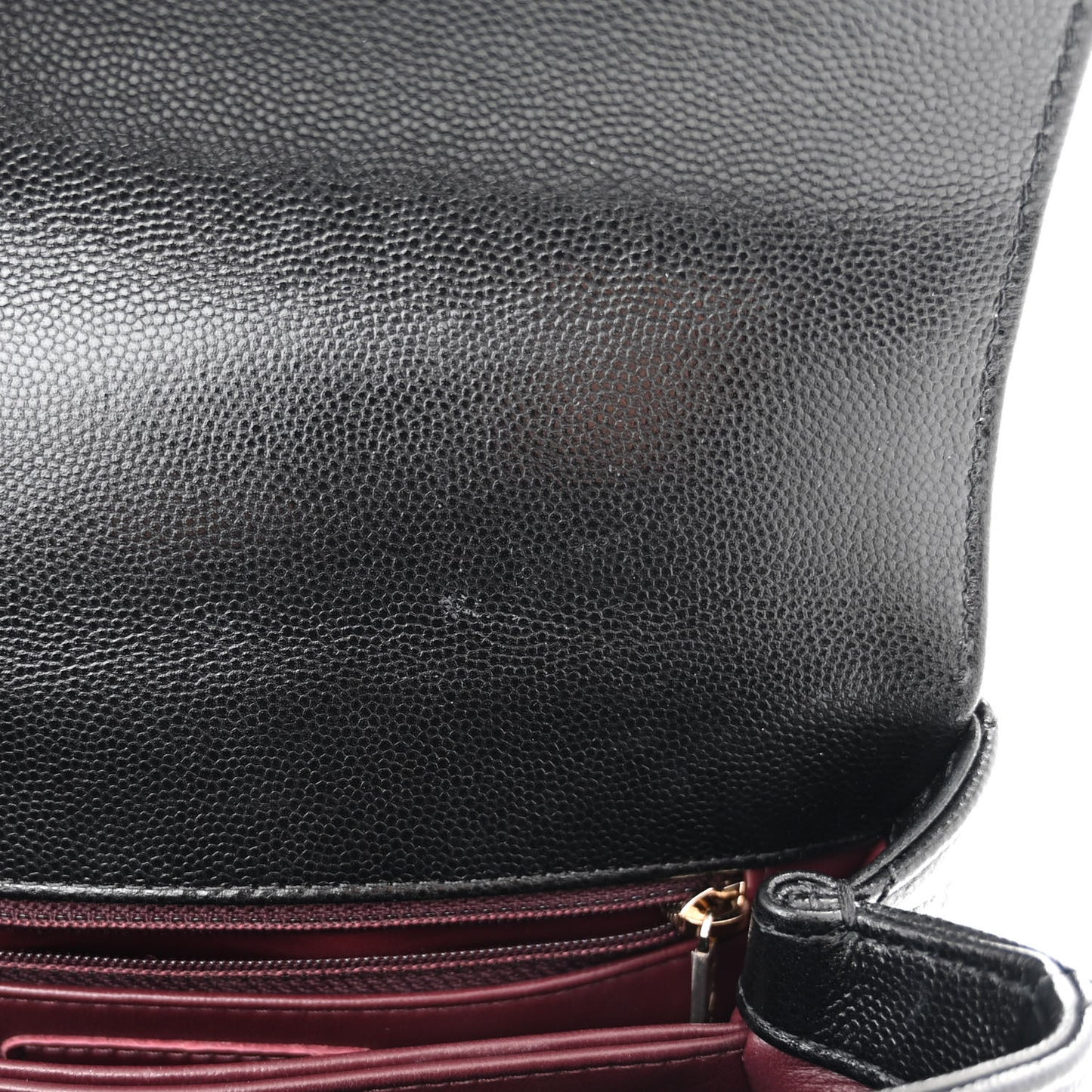 Caviar Quilted Mini Coco Handle Flap Black