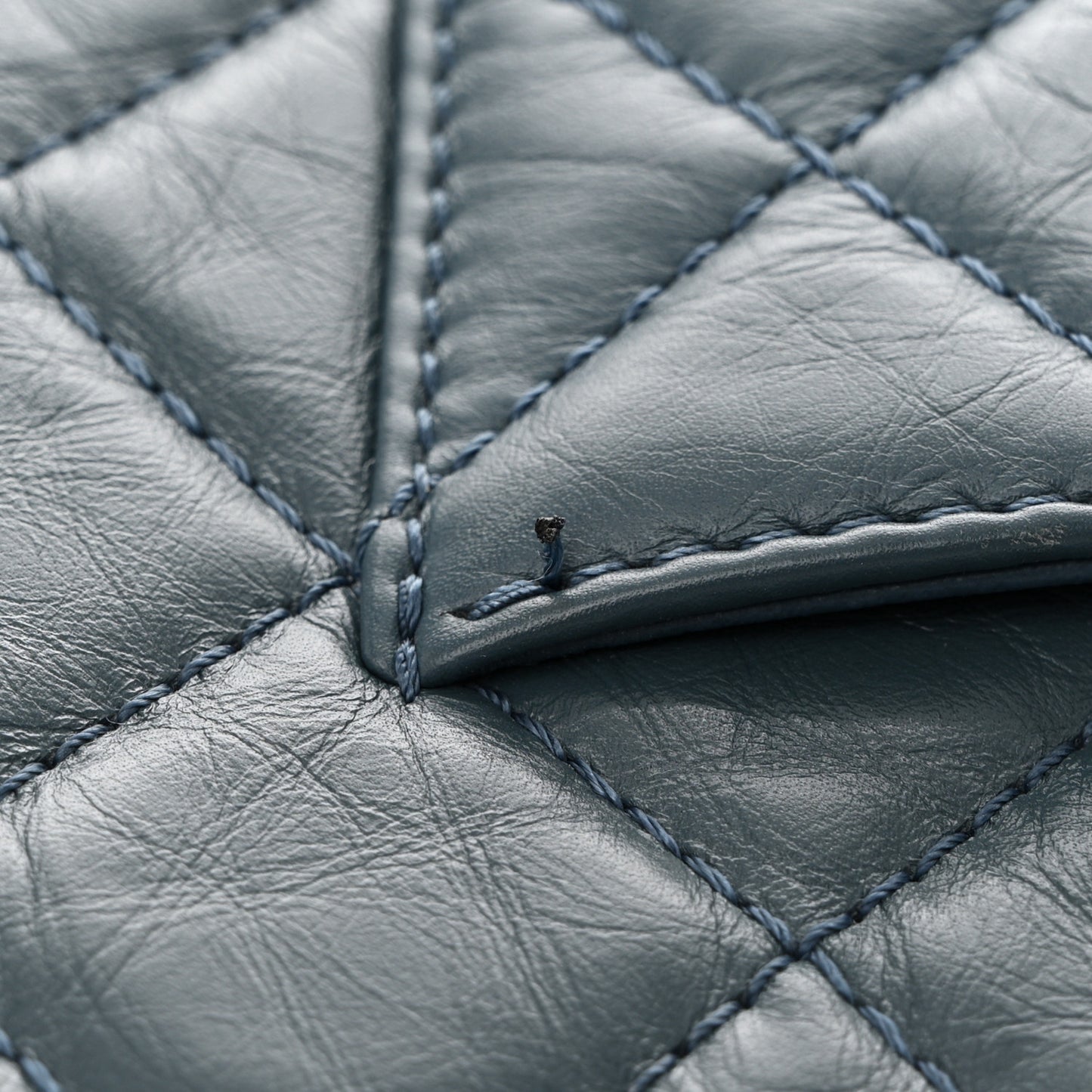 Aged Calfskin Quilted 2.55 Reissue 226 Flap Dark Blue