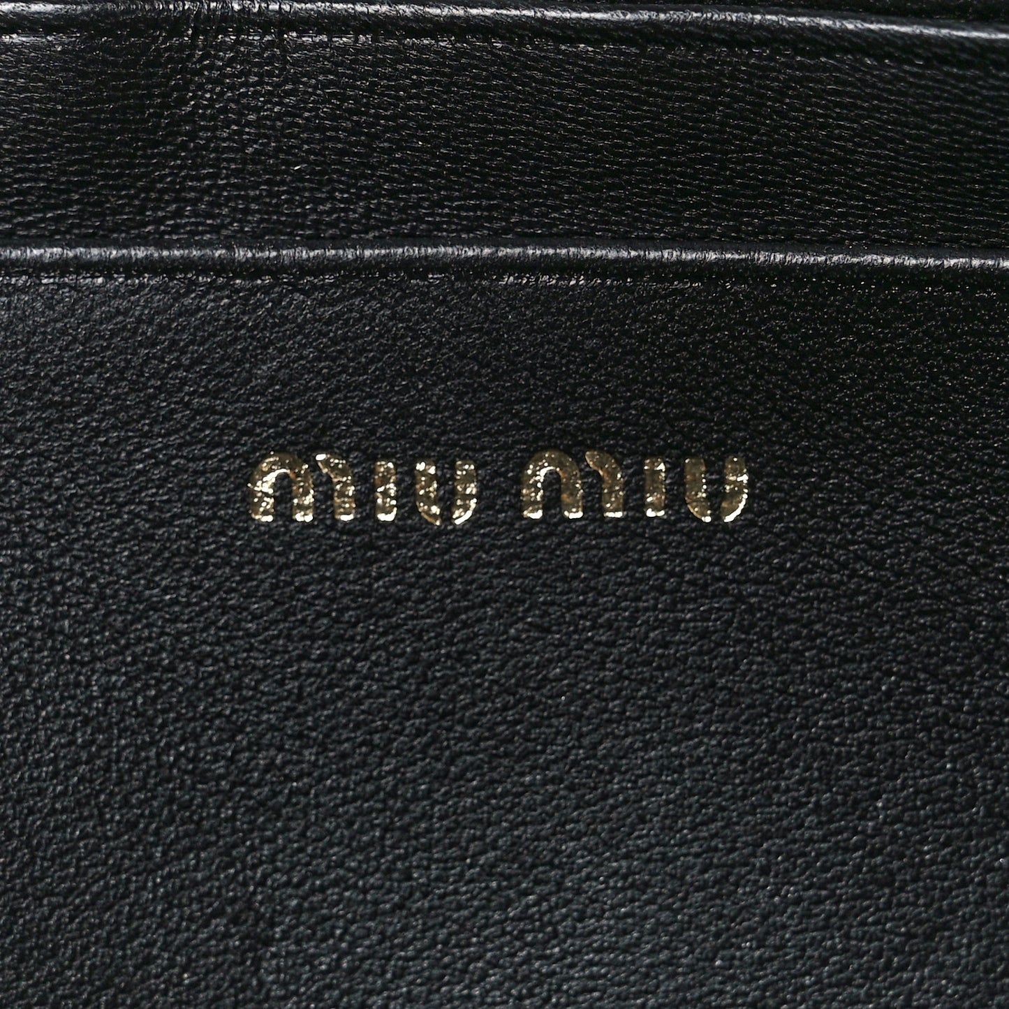 Nappa Matelasse Wallet On Chain Black