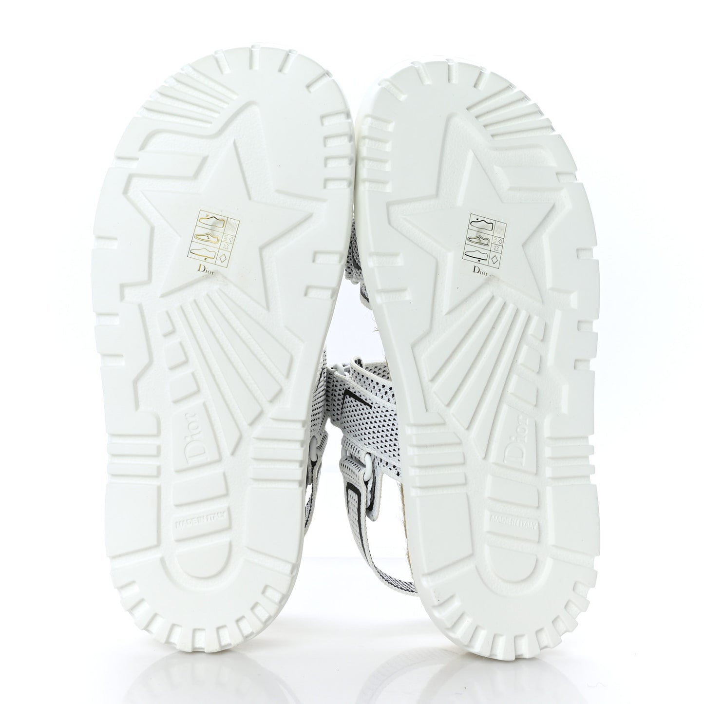 Technical Knit Jute Dioract 10mm Sandals 38 White Black