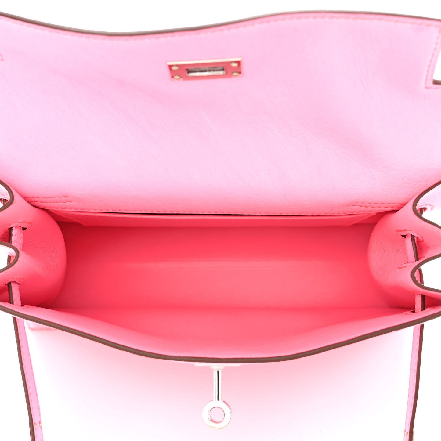 Ostrich Kelly Danse II Belt Bag Rose Bubblegum