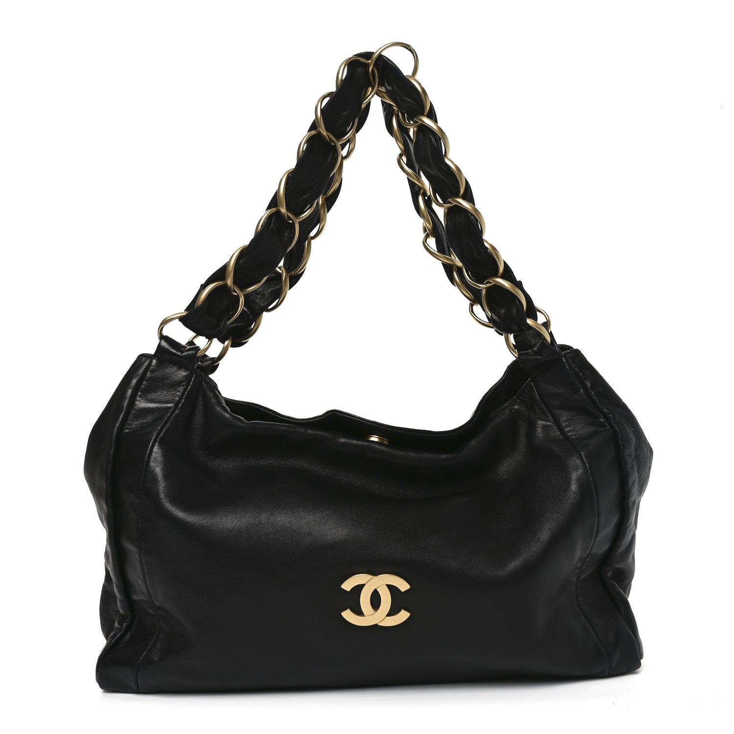 Chanel Lambskin Small Olsen Shoulder Bag Black 1837862 – FASHIONPHILE