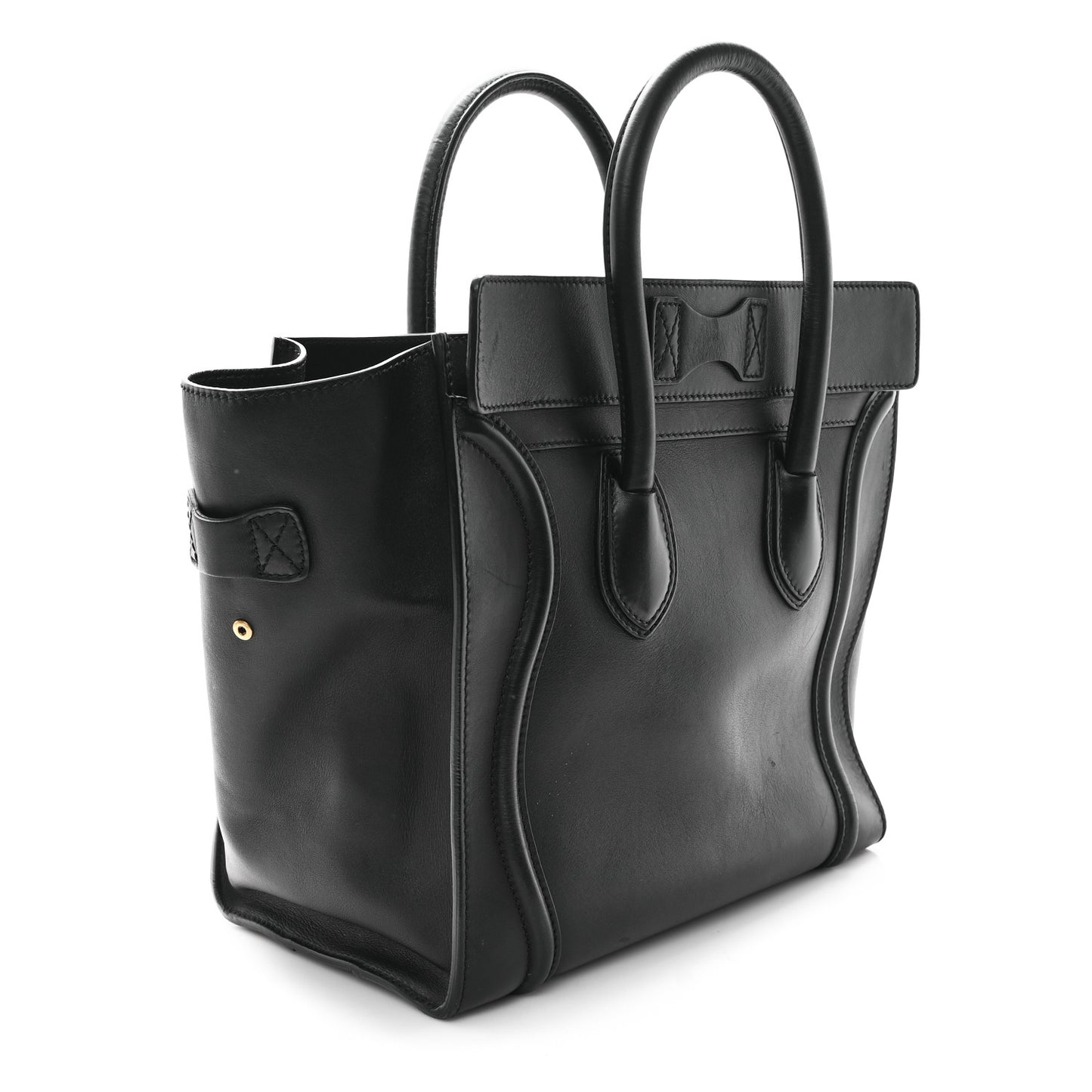 Smooth Calfskin Mini Luggage Black