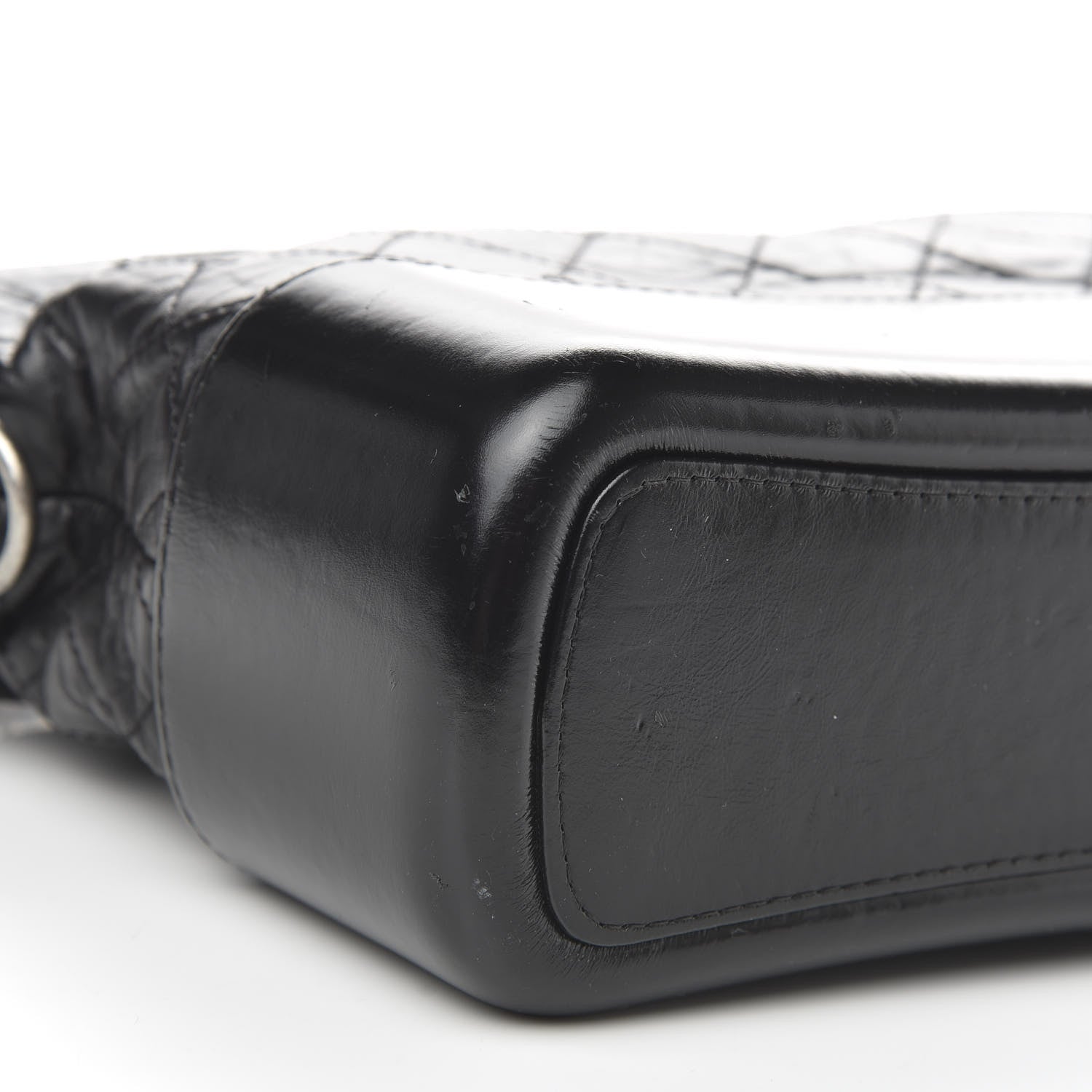 Chanel Aged Calfskin Quilted Medium Gabrielle Hobo Black 8 of 12